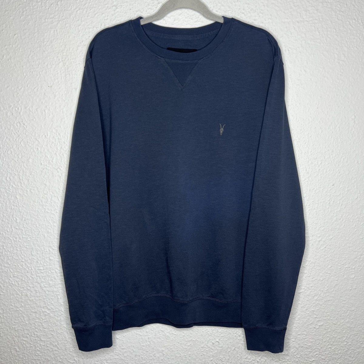 Allsaints Allsaints Sweatshirt Navy Crewneck Logo Size US M / EU 48-50 / 2 - 1 Thumbnail