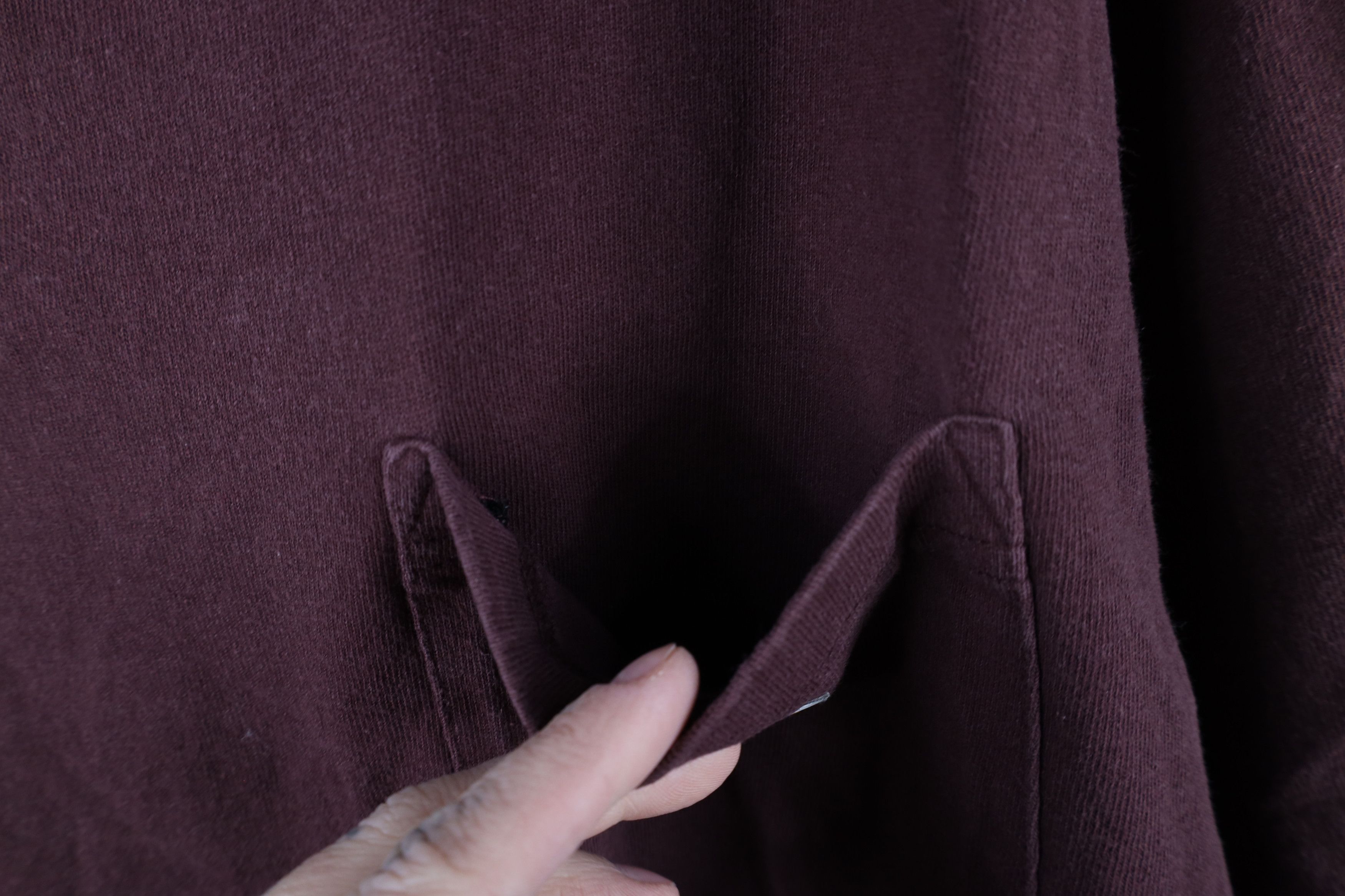 Carhartt × Vintage Vintage Carhartt Spell Short Sleeve Pocket T-Shirt Burgundy Size US XXL / EU 58 / 5 - 5 Thumbnail