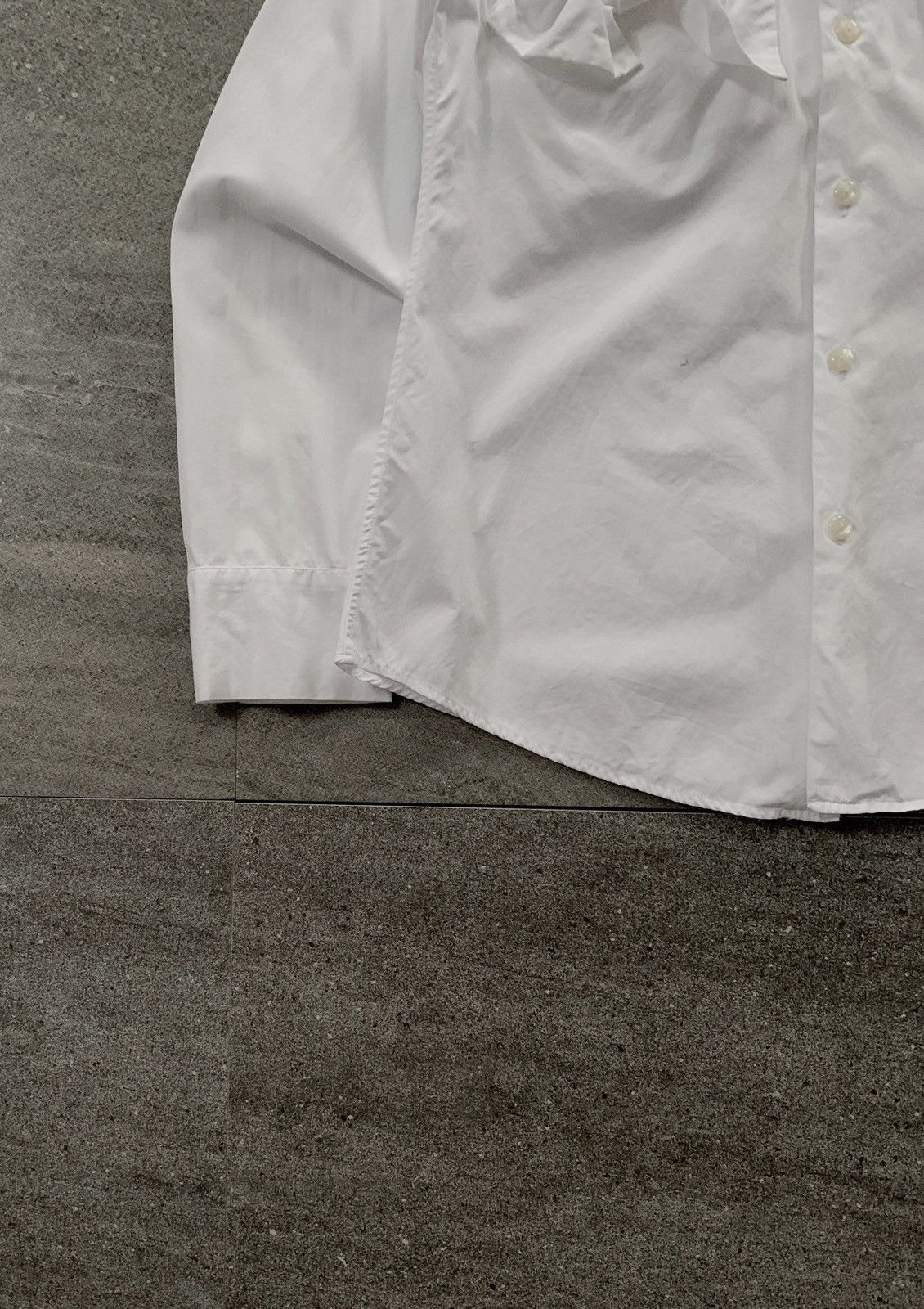 Yohji Yamamoto FREE TAX! Limi Feu Ribbon Applique Shirt Size US XS / EU 42 / 0 - 4 Thumbnail