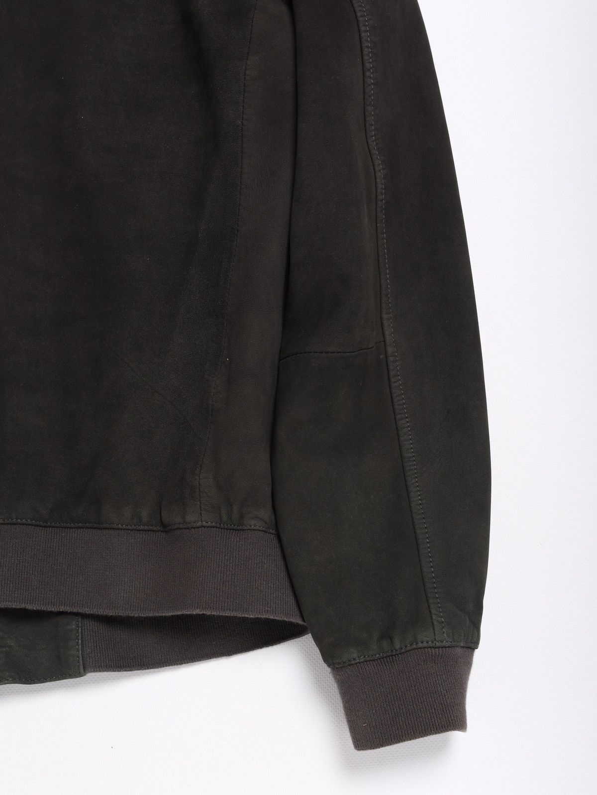 Allsaints Allsaints Suede Sheep Leather Jacket Stones Bomber Dark Gray Size US M / EU 48-50 / 2 - 14 Thumbnail