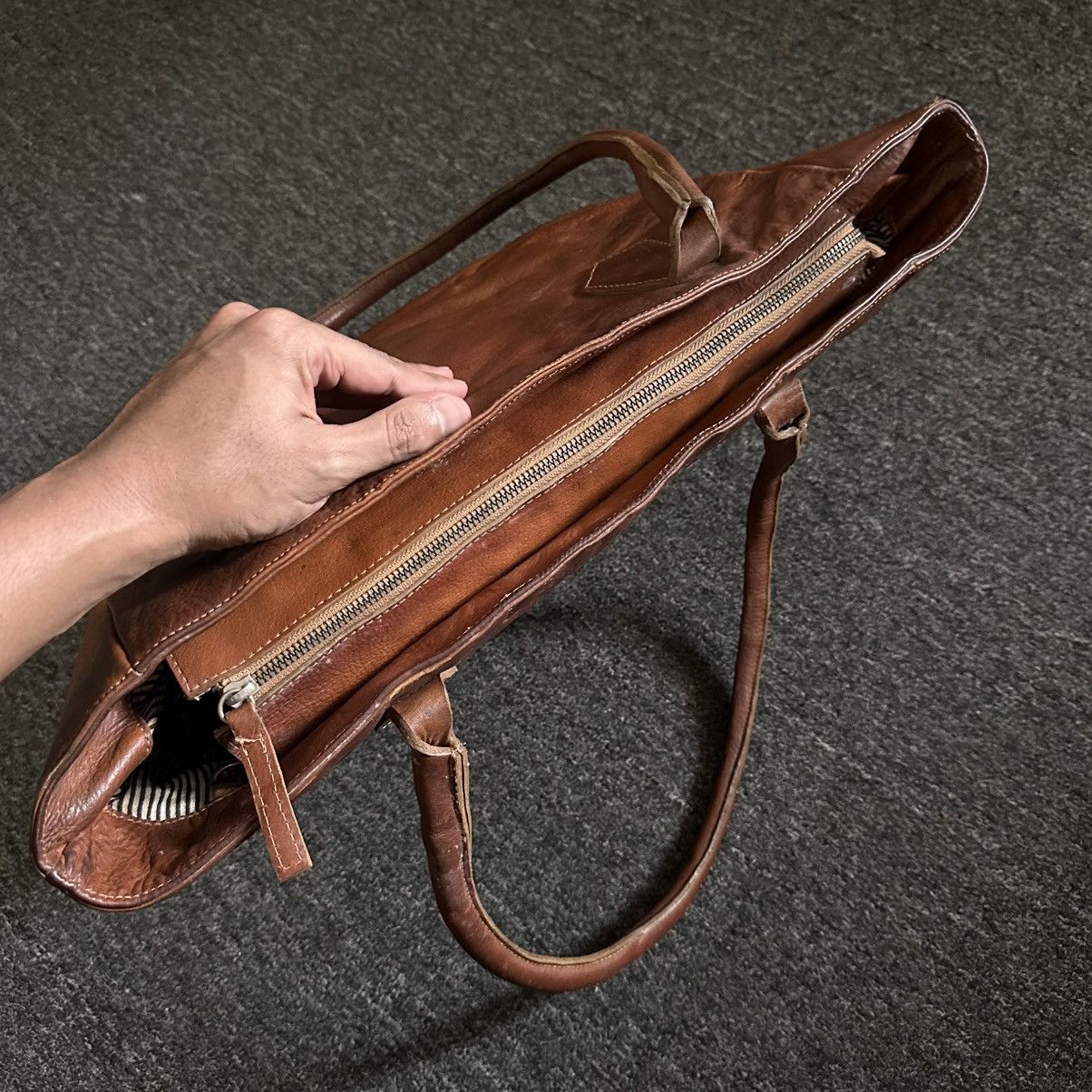 Genuine Leather FULL LEATHER PATINA TOTE BAG Size ONE SIZE - 9 Thumbnail