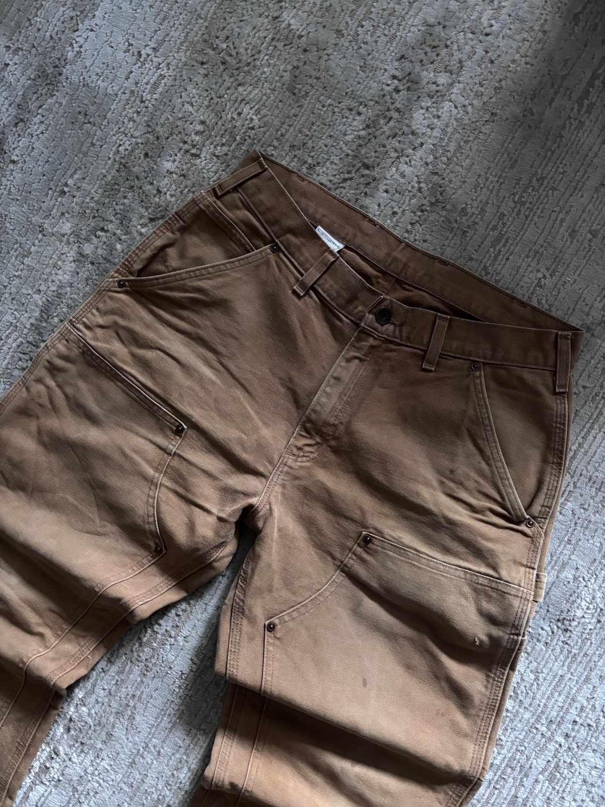Carhartt Carhartt Vintage Brown Double knee carprenter pants Size US 34 / EU 50 - 3 Thumbnail