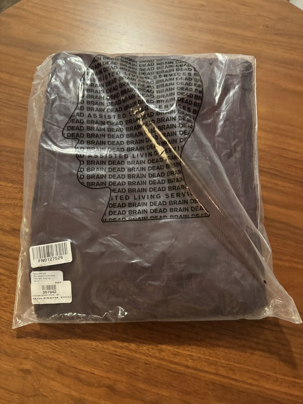 Brain Dead Moleskin Double Knee Utility Pants - Burgundy Size US 32 / EU 48 - 9 Thumbnail