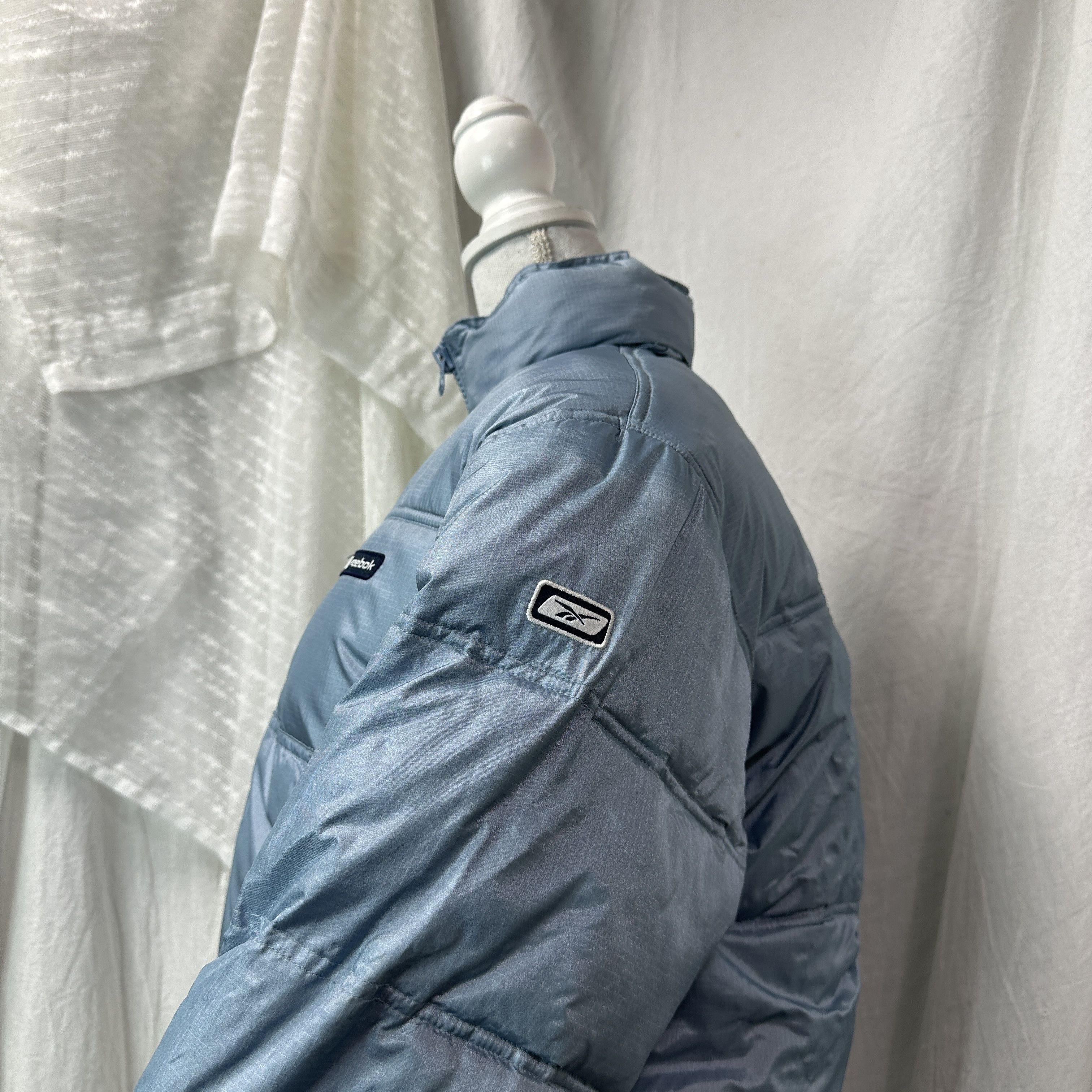 Reebok Vintage Reebok Puffer Babyblue Down Jacket Y2K Size XS / US 0-2 / IT 36-38 - 10 Thumbnail