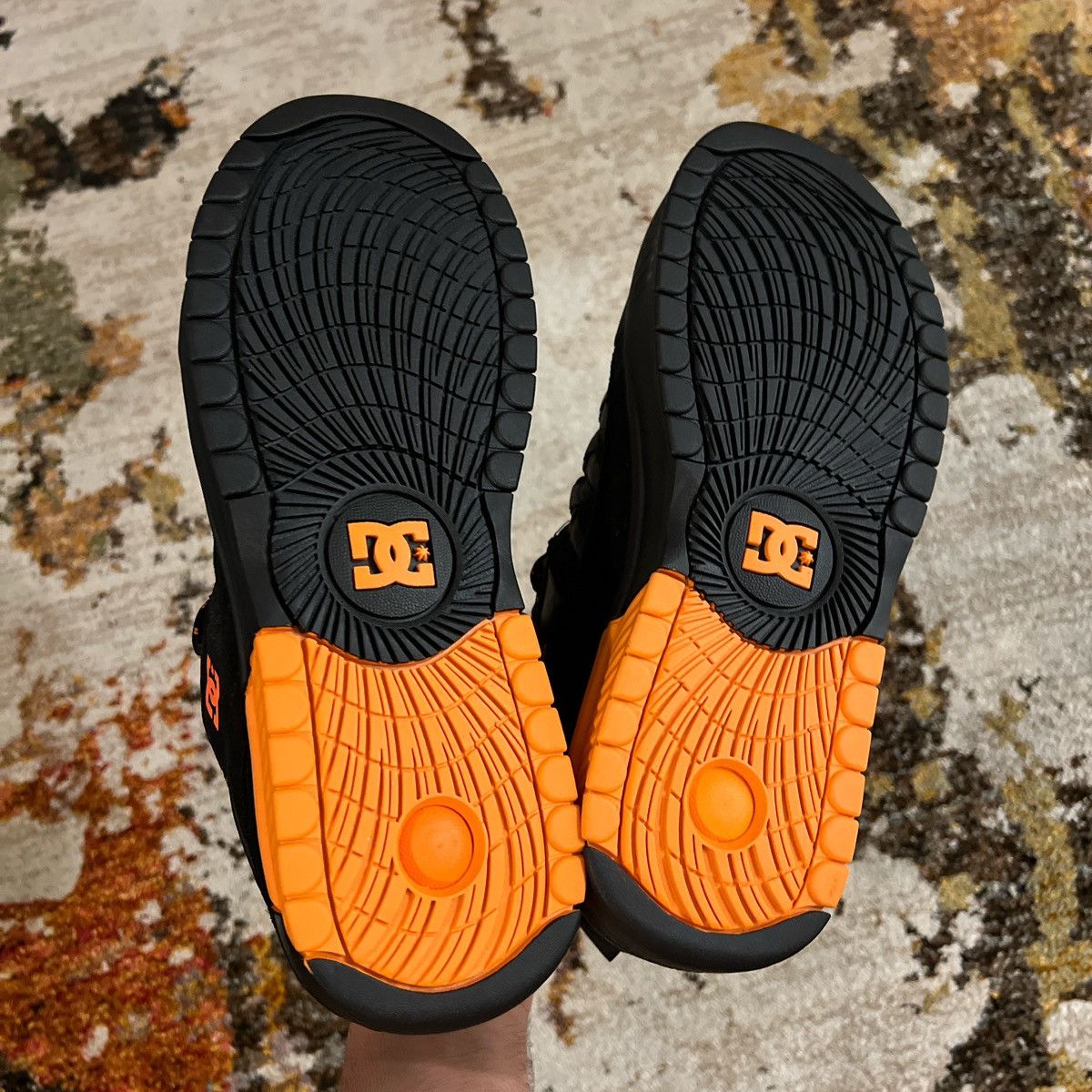 DC DC Lucien Clarke Pro Skate Shoe Black and Orange Colorway Size US 12 / EU 45 - 5 Thumbnail