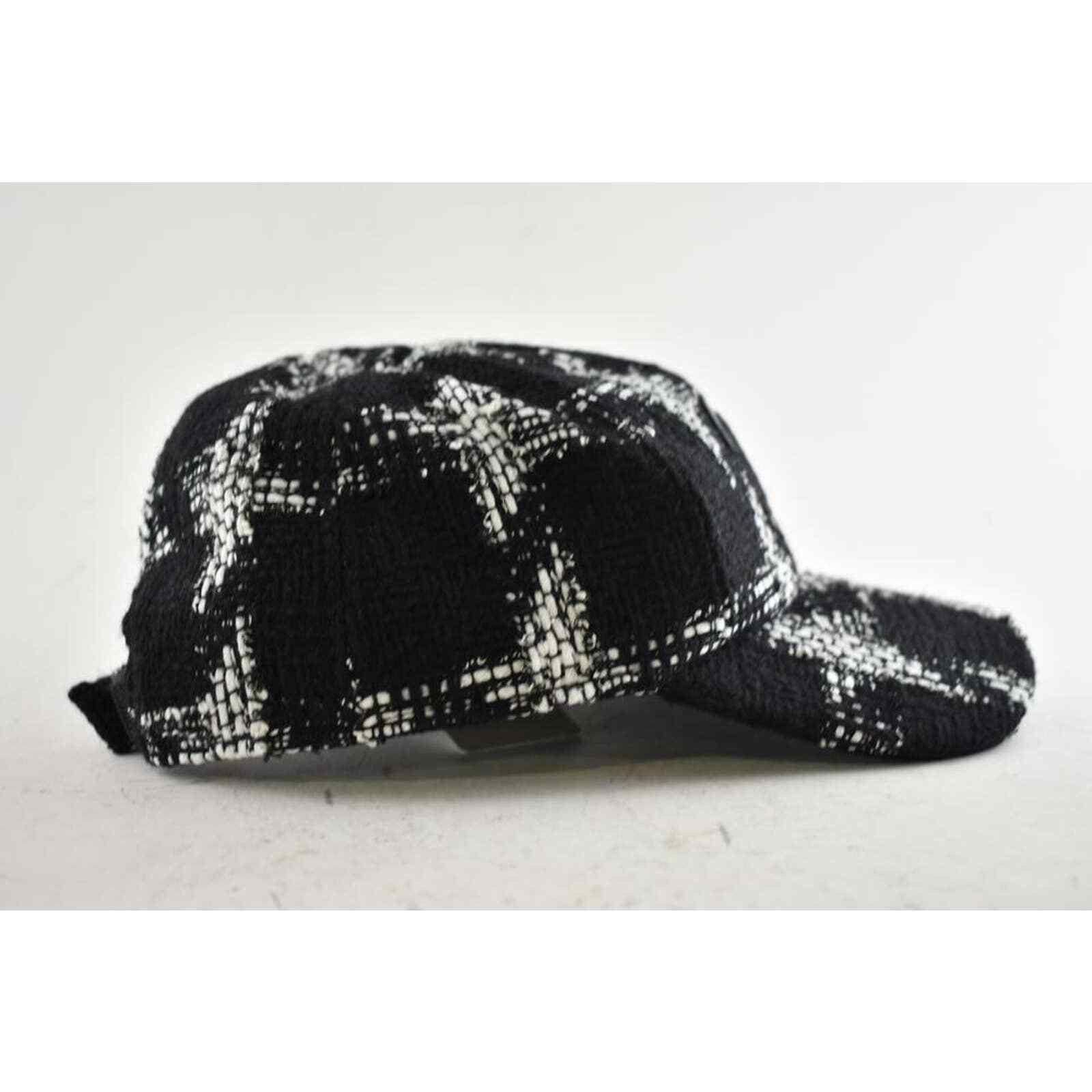Chanel Chanel Tweed Check Baseball Cap Curved Peak Hat M Medium Size ONE SIZE - 3 Thumbnail