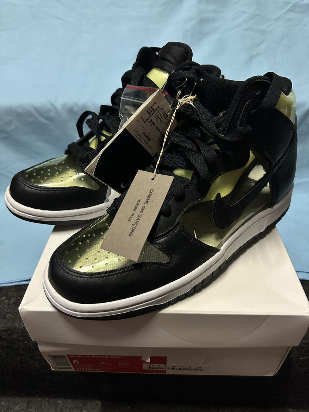 Comme des Garcons × Nike Nike Dunk Hi Retro CDG Size US 8 / EU 41 - 1 Thumbnail