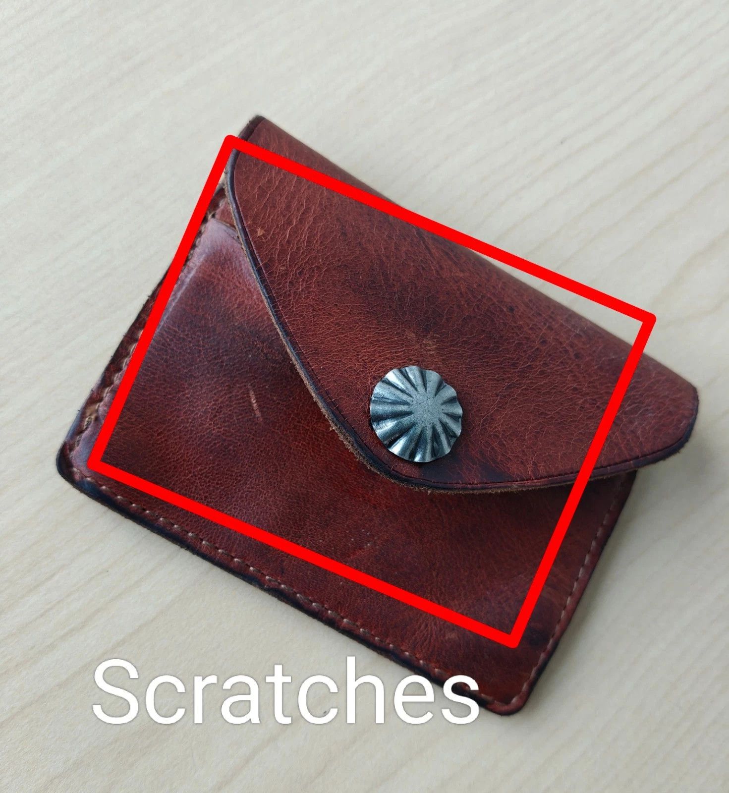 RRL Ralph Lauren Double RL Concho Leather Card Case FTP - 5003 Size ONE SIZE - 11 Thumbnail