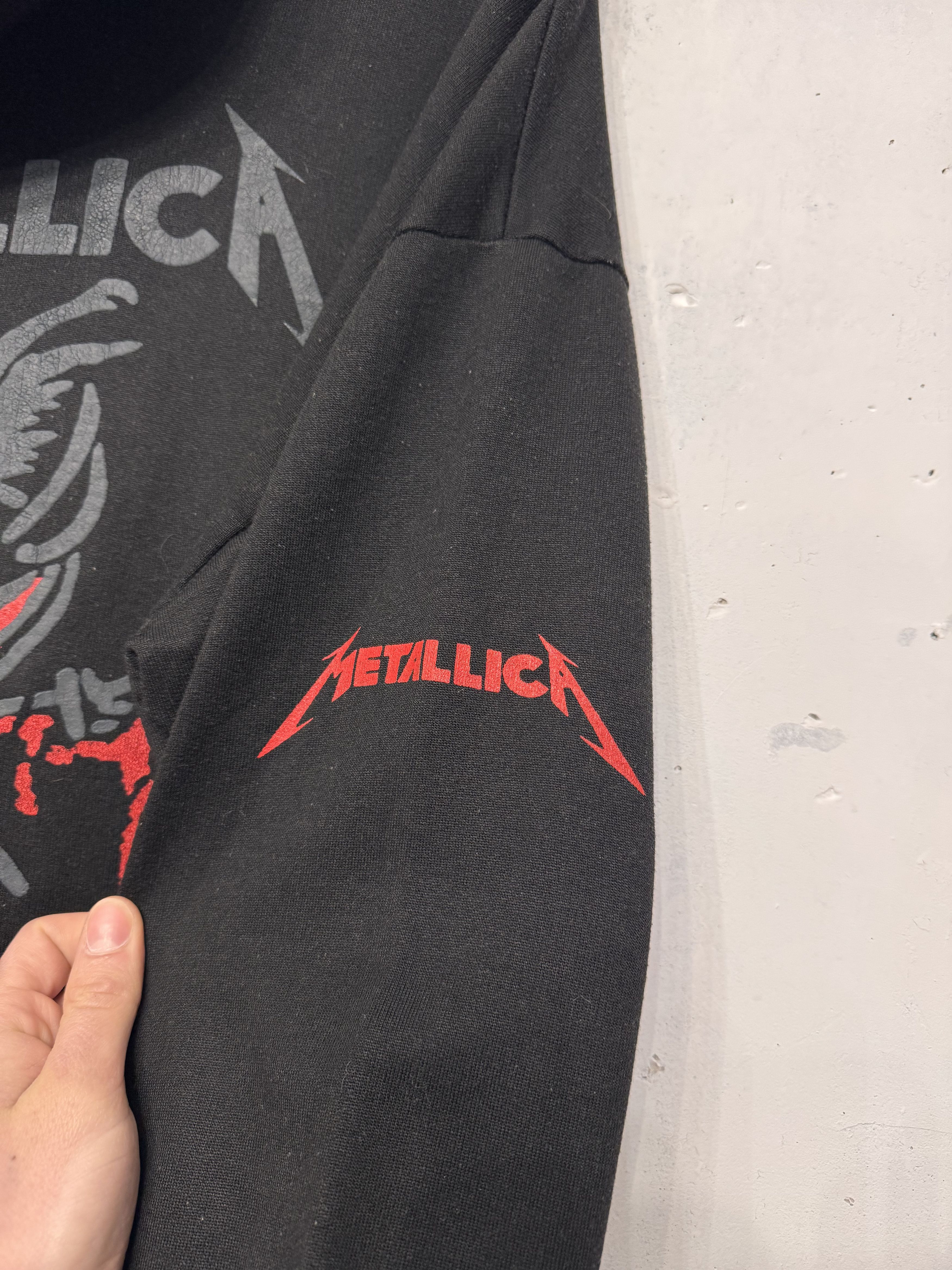 Band Tees Vintage 90s Metallica Rock Band Made in UK Zip Up Hoodie Size US XL / EU 56 / 4 - 8 Thumbnail