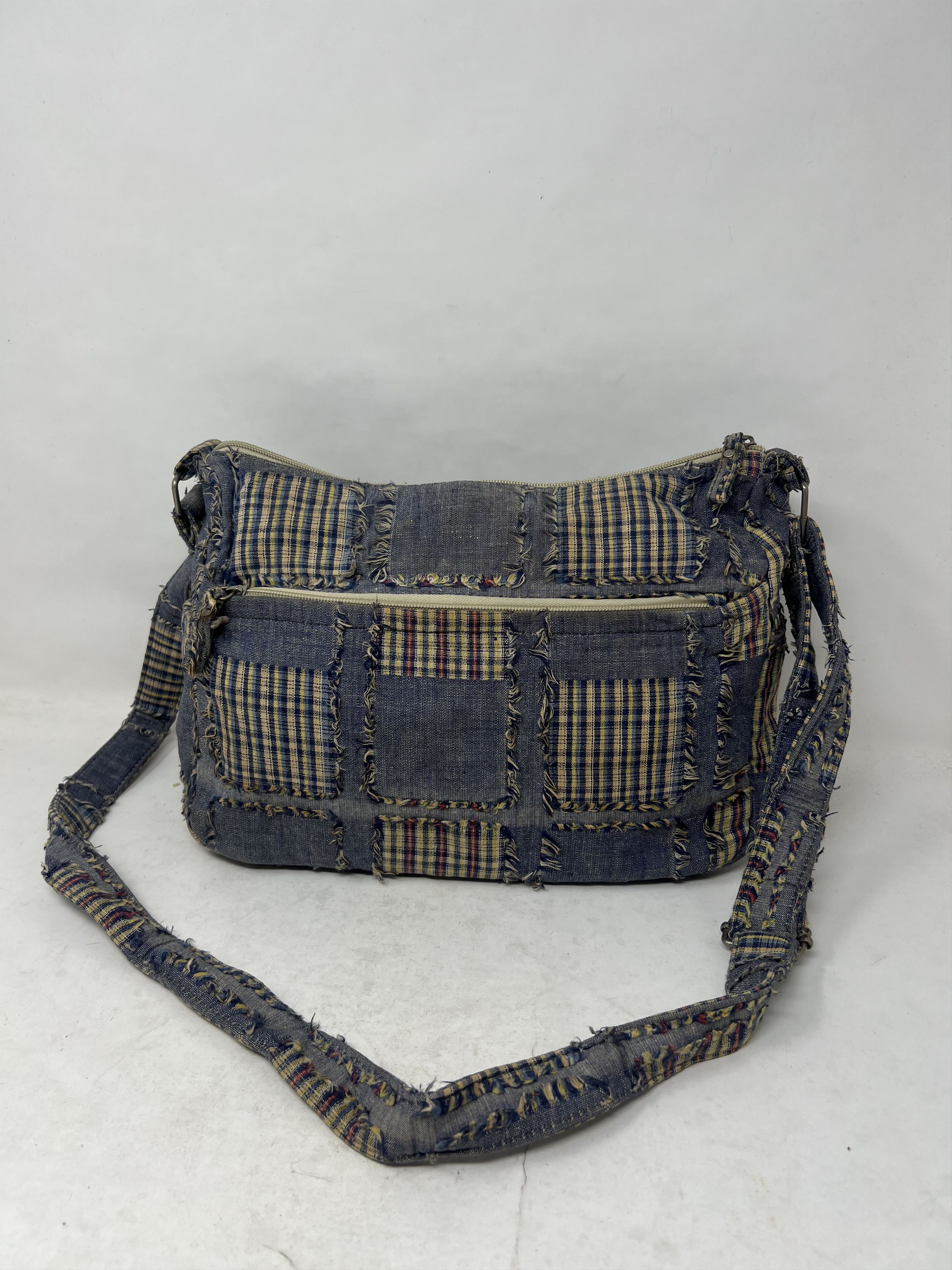 Japanese Brand Quilted Patchwork Boro Sashiko Shoulder Strap Bag Size ONE SIZE - 2 Thumbnail