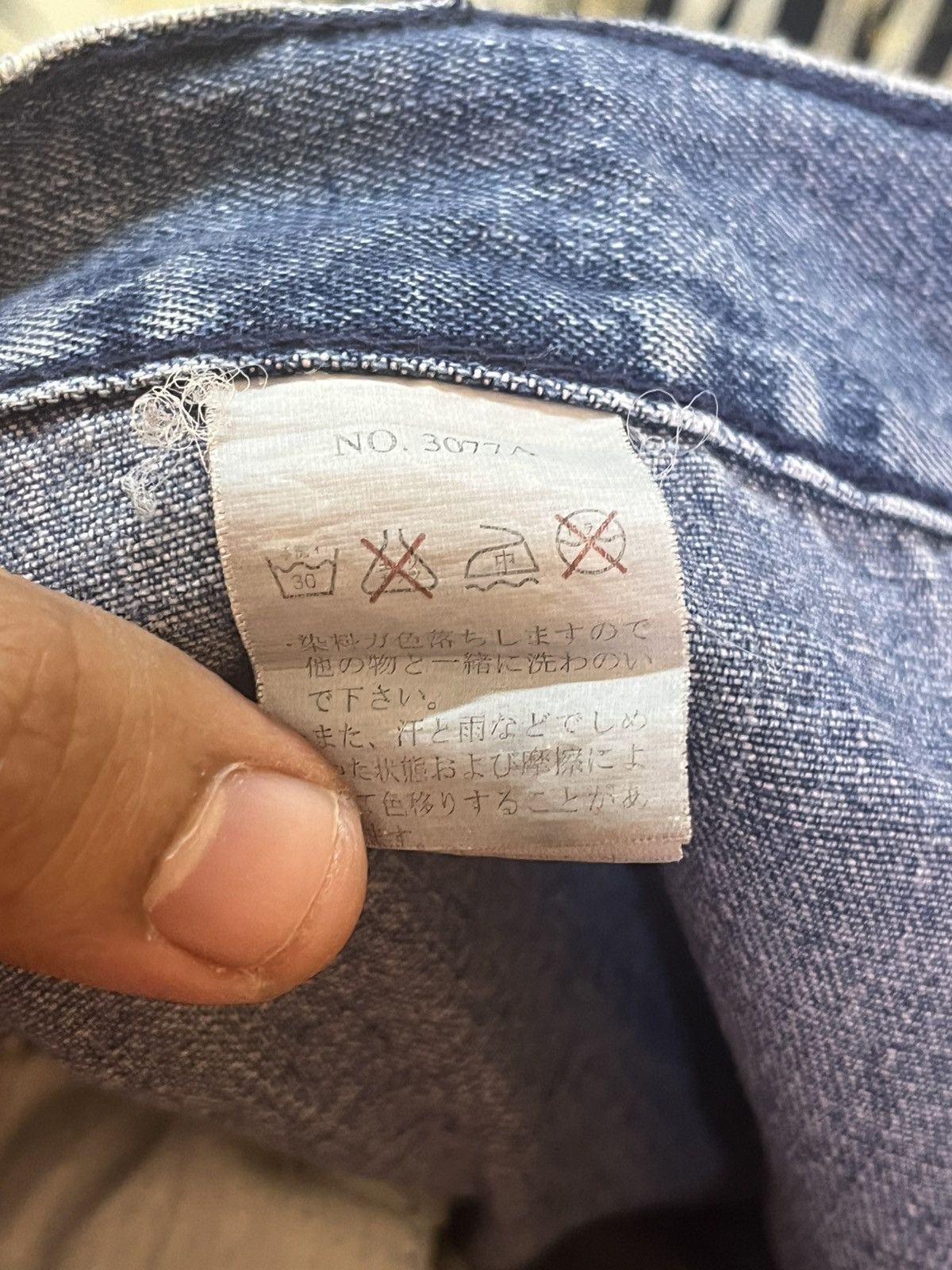 In The Attic Vintage In The Attic Homme Double Waist Studded Grunge Denim Size US 31 - 12 Thumbnail