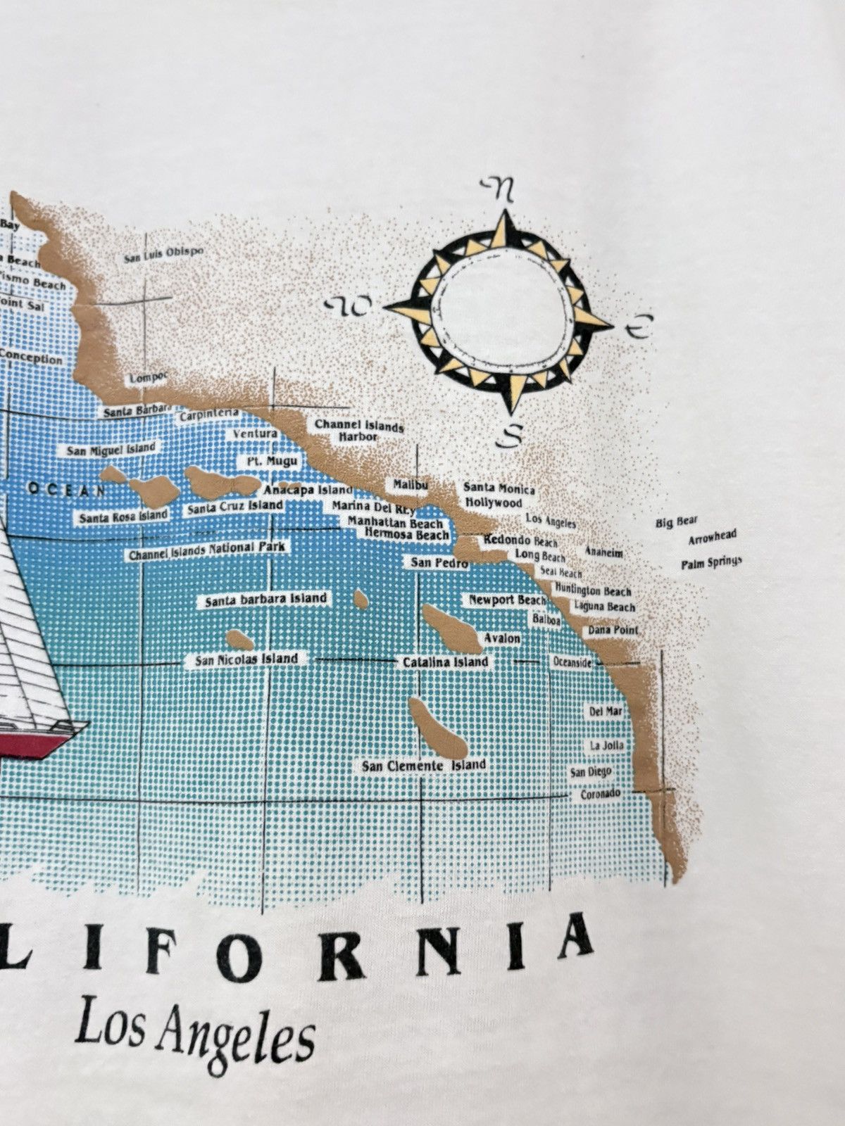 Vintage 00’s Los Angeles California Vintage Tee Shirt Size US L / EU 52-54 / 3 - 4 Thumbnail