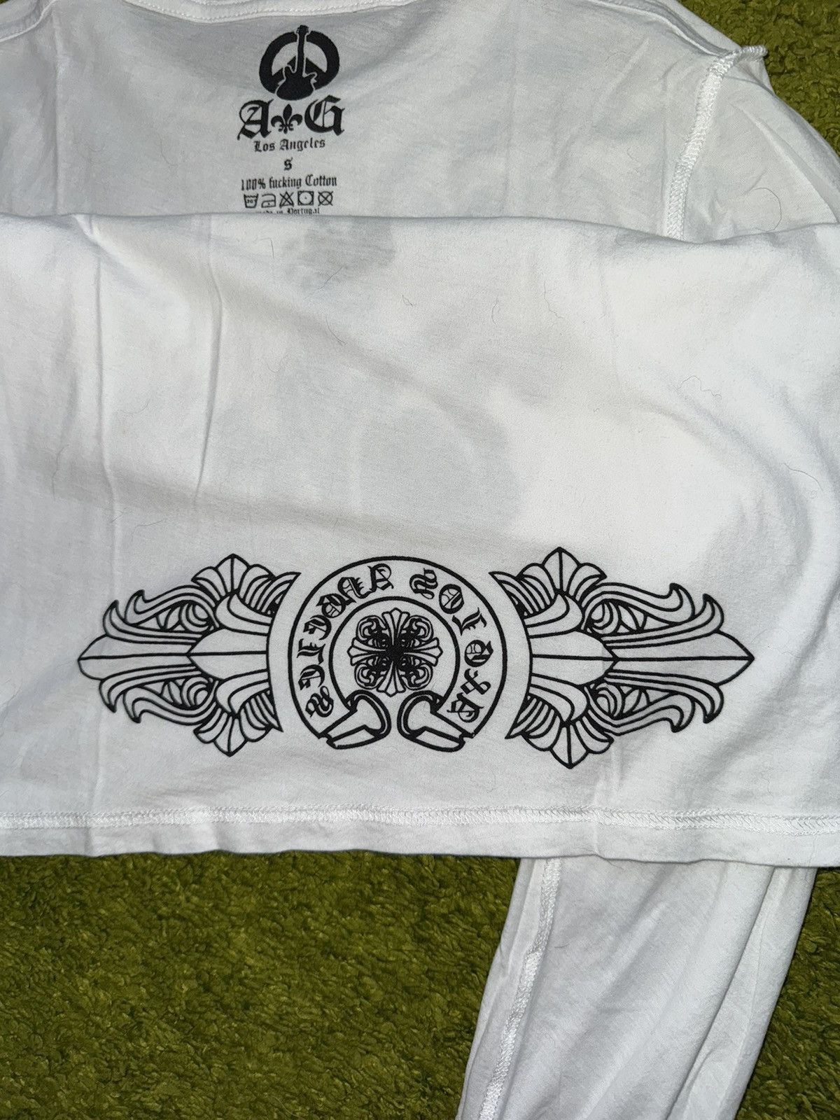 A&G Rock × Designer A&G Rock N Roll Couture Chrome Hearts inspired longsleeve Size US S / EU 44-46 / 1 - 6 Thumbnail