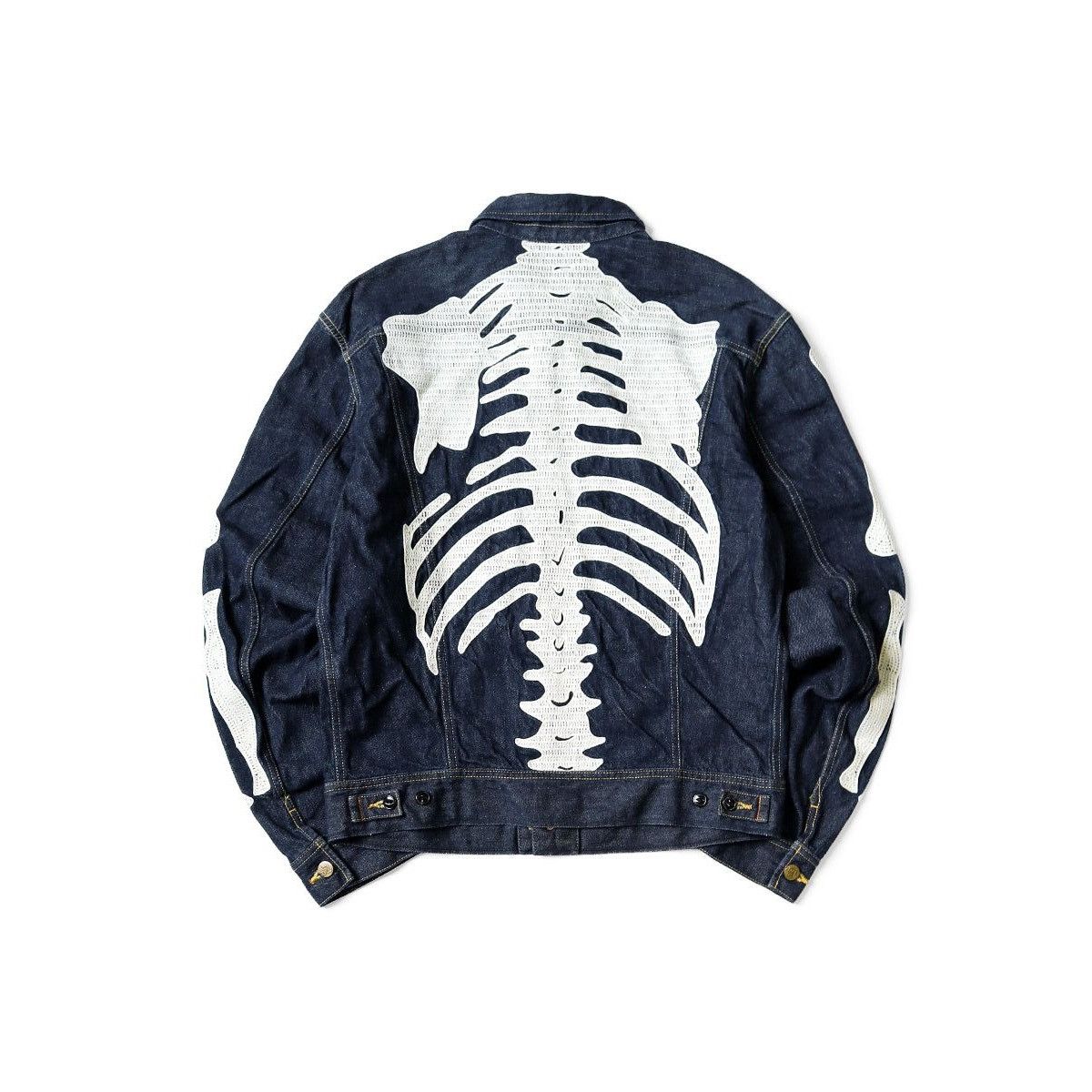 Kapital Kapital Denim bone Mexican Tuxedo Westerner Jacket 46 Size US S / EU 44-46 / 1 - 11 Thumbnail