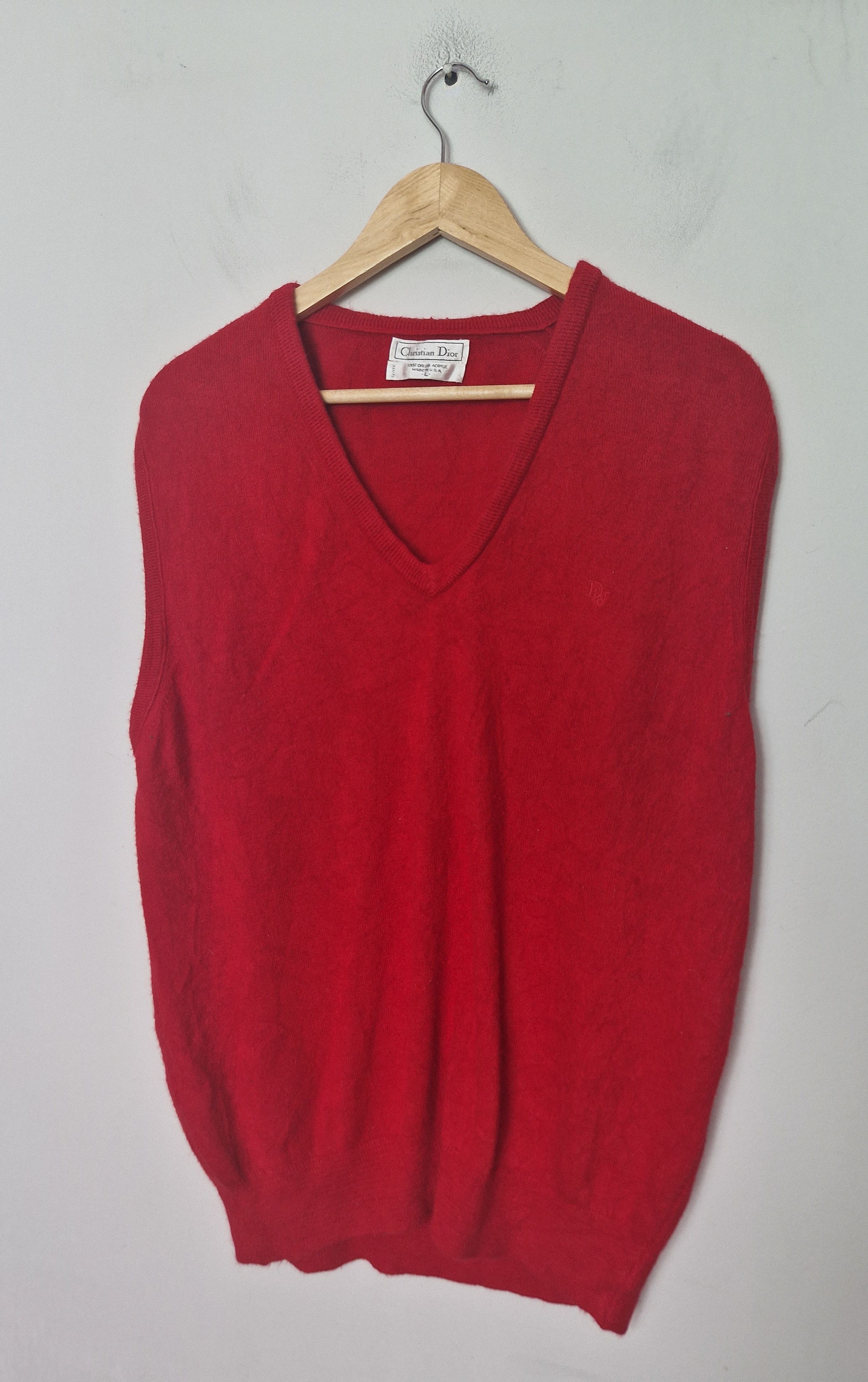 Dior × Hedi Slimane Dior vintage knitted vest Size US L / EU 52-54 / 3 - 1 Thumbnail
