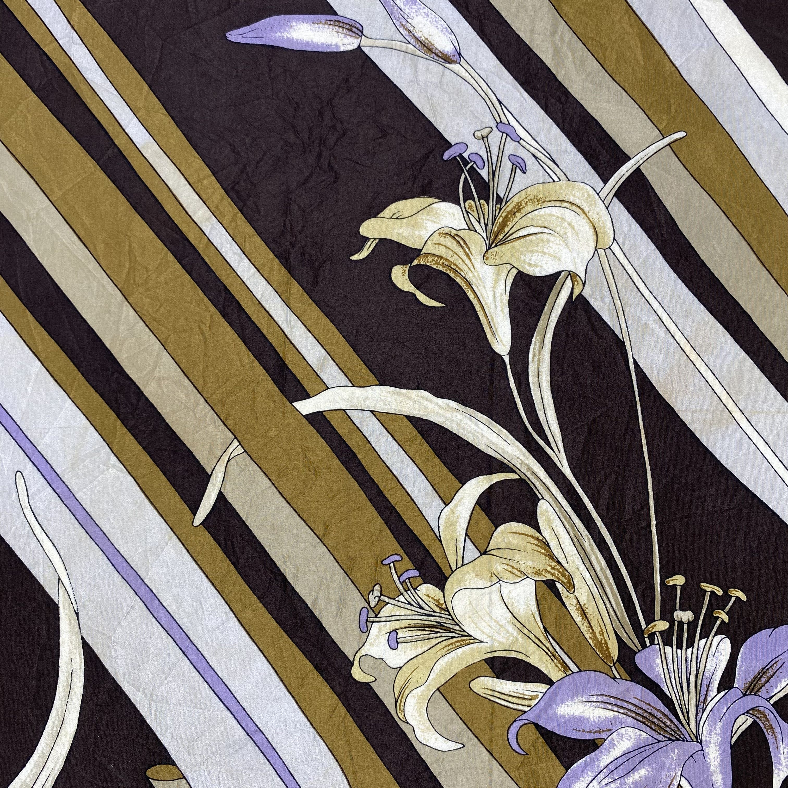 Japanese Brand × Vintage Vintage Floral Silk Scarf SS064 Size ONE SIZE - 4 Thumbnail