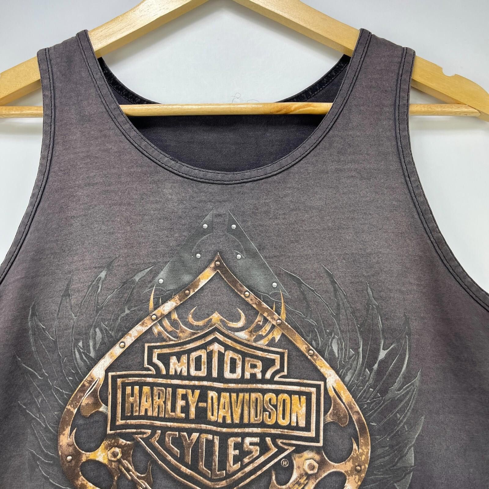 Harley Davidson Vintage Harley-Davidson Sun Faded Eagle Tank Top Large Shirt Size US L / EU 52-54 / 3 - 3 Thumbnail