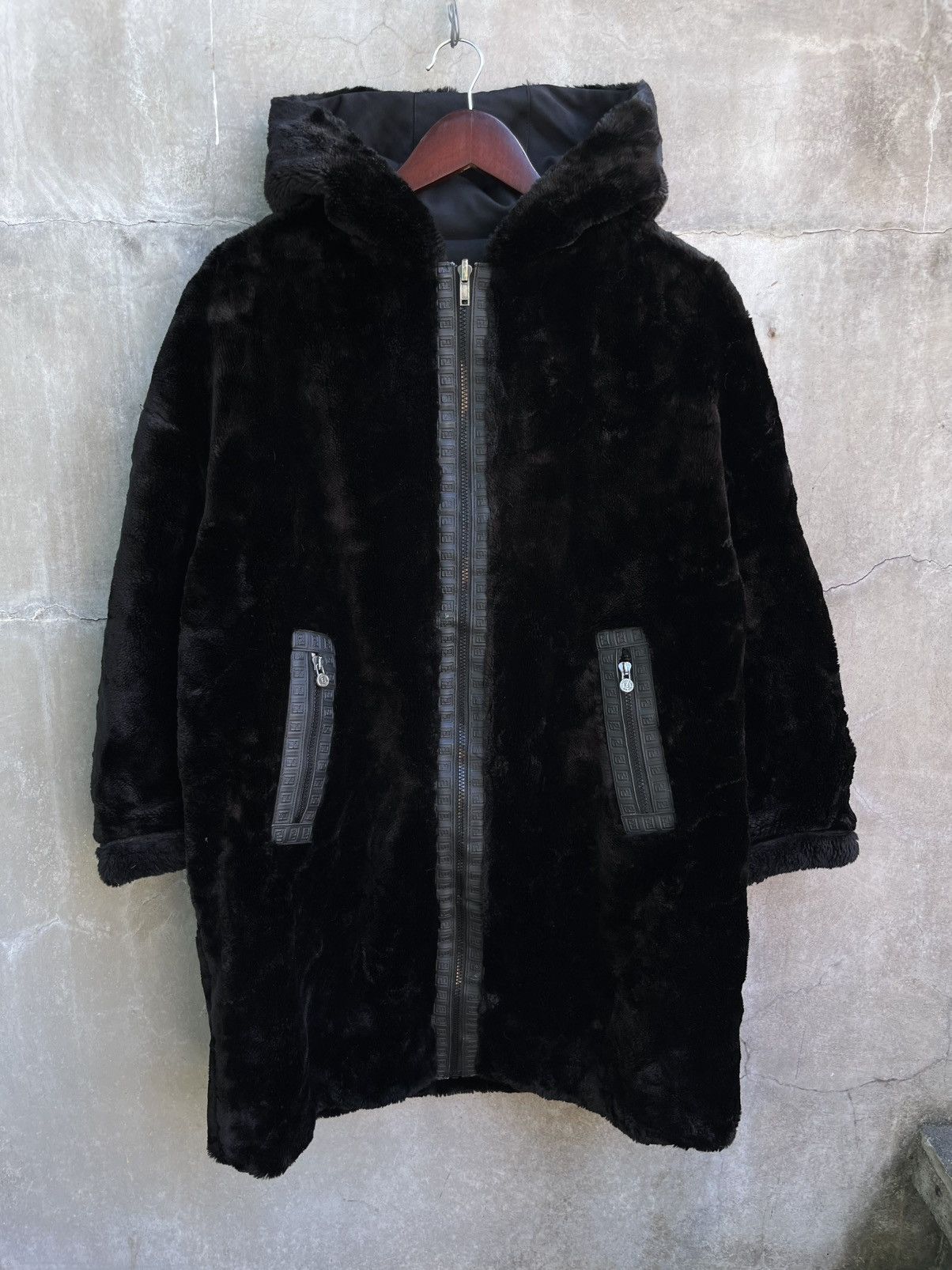 ジャケット・アウター Faux Fur Reversible Coat Grey Faux Fur - reversible jacket Fedora | Buy Jackets