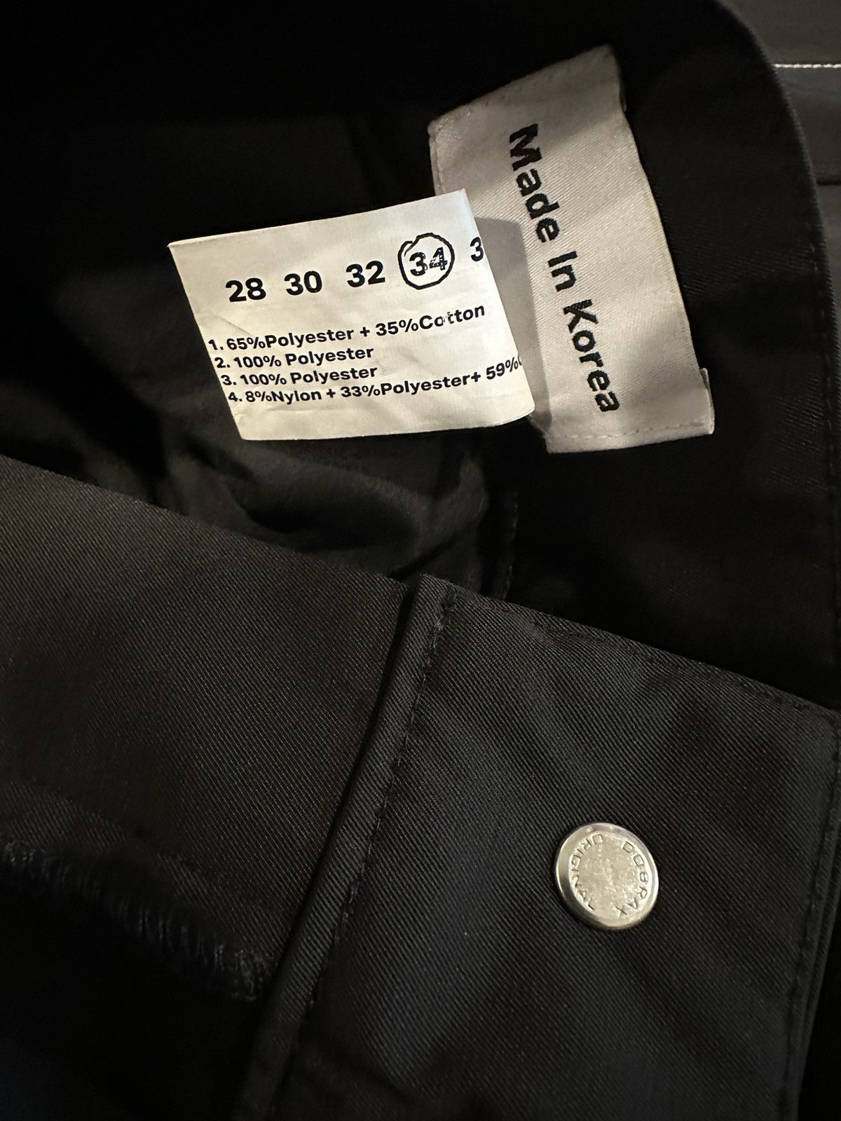 FFFPOSTALSERVICE Fffpostalservice articulated trousers black green size 34 Size US 34 / EU 50 - 4 Thumbnail