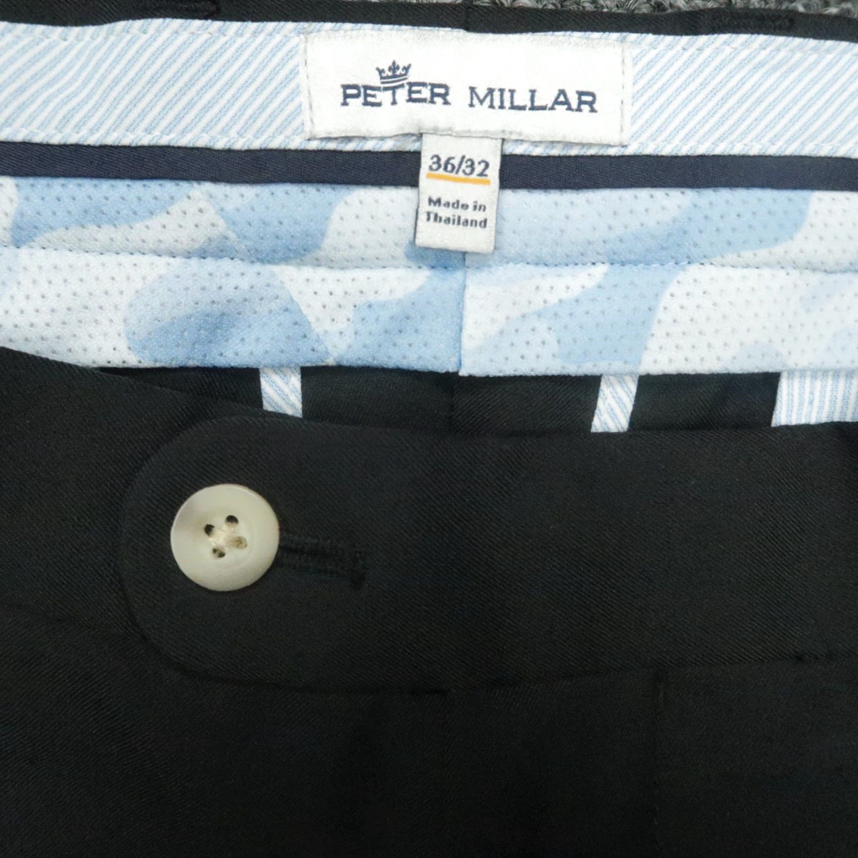 Peter Millar Peter Millar Pants Mens 46x32 Black Durham High Drape Performance Pockets Size US 30 / EU 46 - 3 Thumbnail