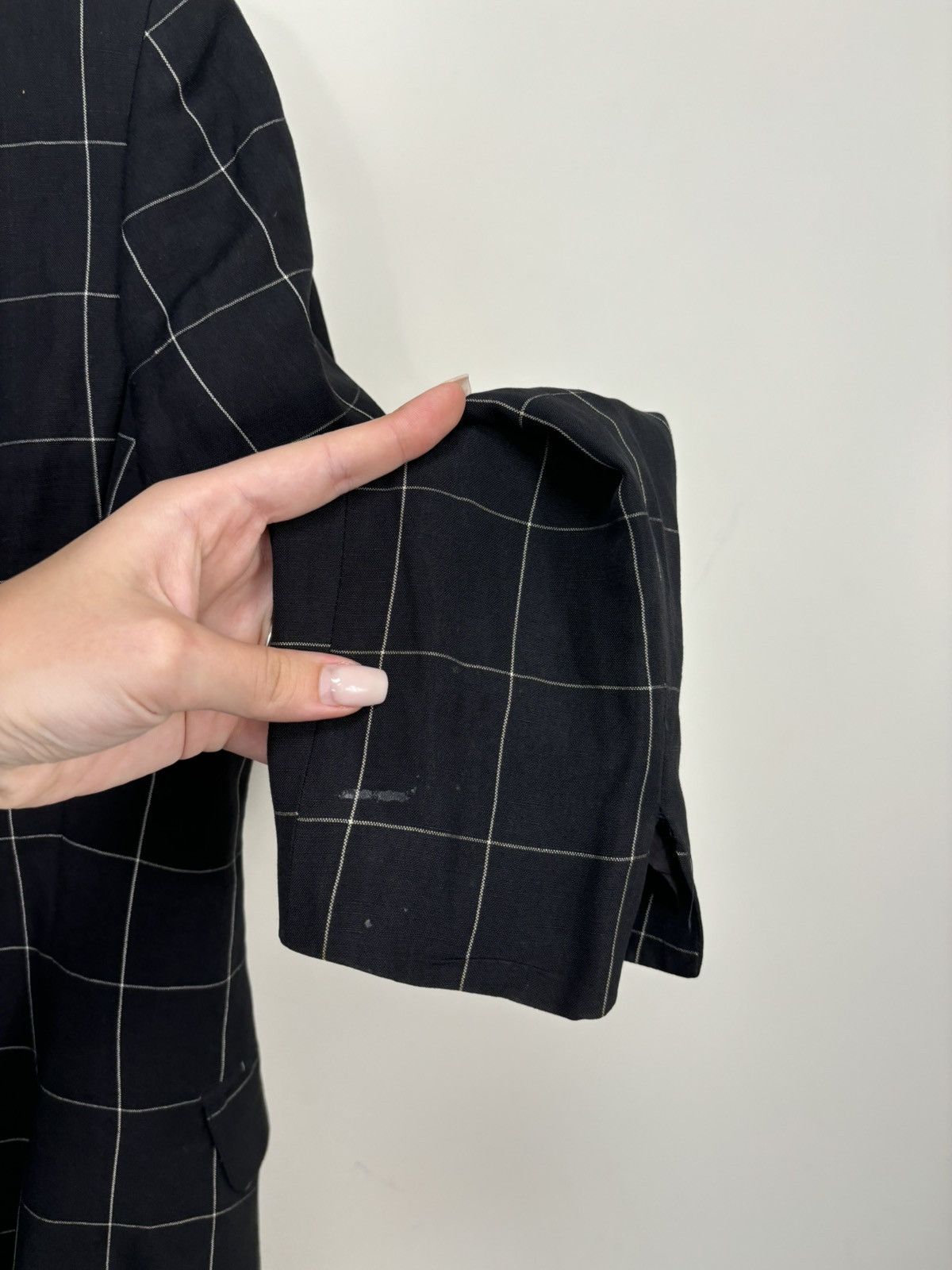 Iceberg Vintage Iceberg Women’s Checkered Luxury Linen Blazer Jacket Size L / US 10 / IT 46 - 20 Thumbnail