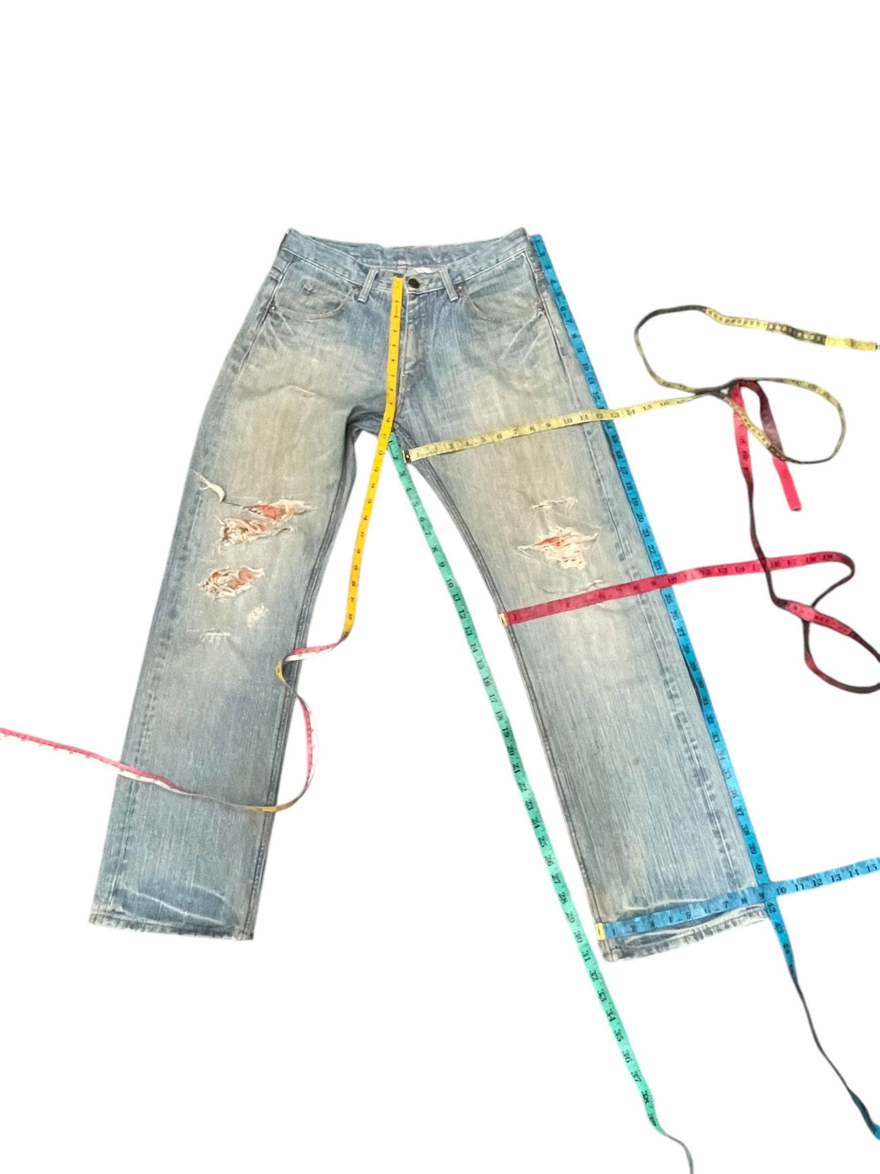 Lee Vintage Lee 101 Faded Distresed Patched Size US 32 / EU 48 - 20 Thumbnail