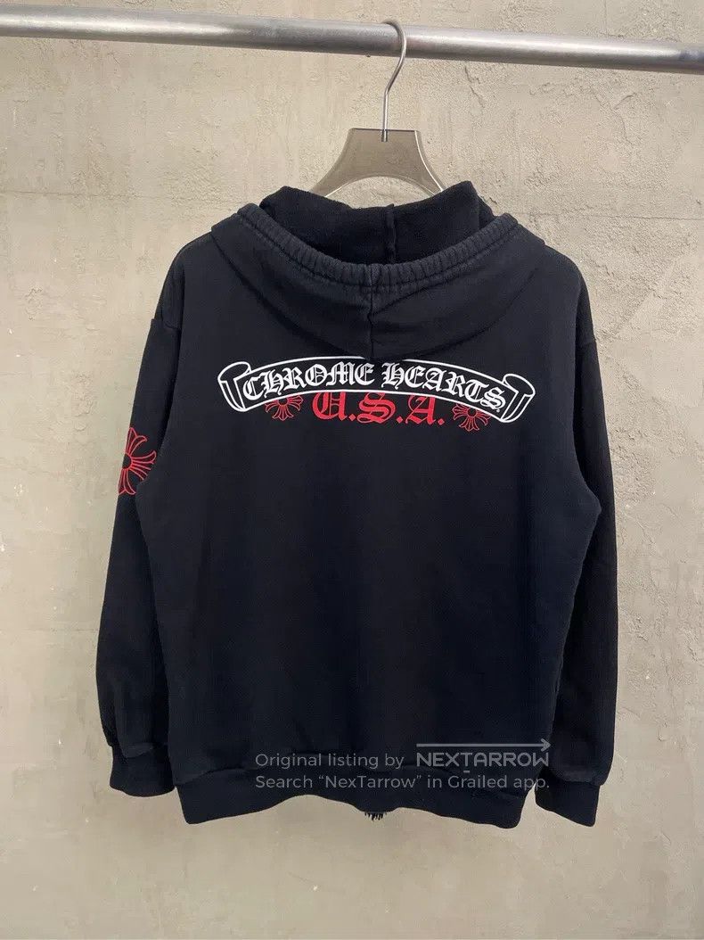 Chrome Hearts CHROME HEARTS Size L Black usa scroll silver button zipper Size US L / EU 52-54 / 3 - 2 Thumbnail