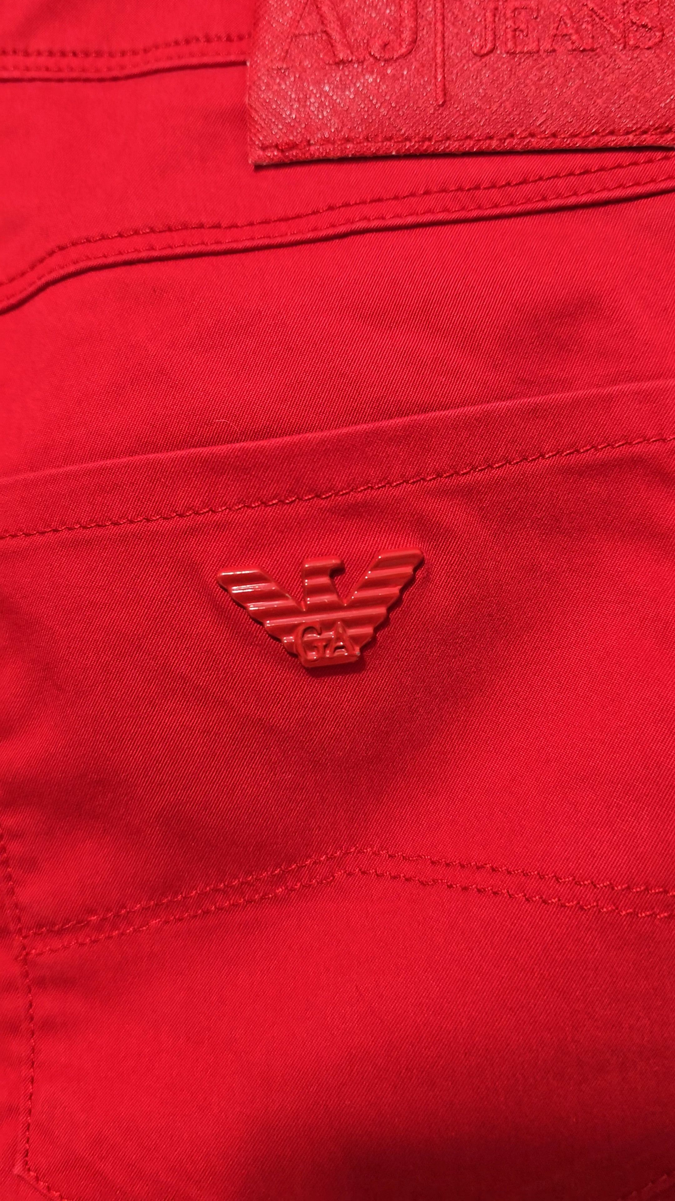 Giorgio Armani GIORGIO ARMANI JEANS, RED color w30 size MEDIUM Size 30" / US 8 / IT 44 - 11 Thumbnail