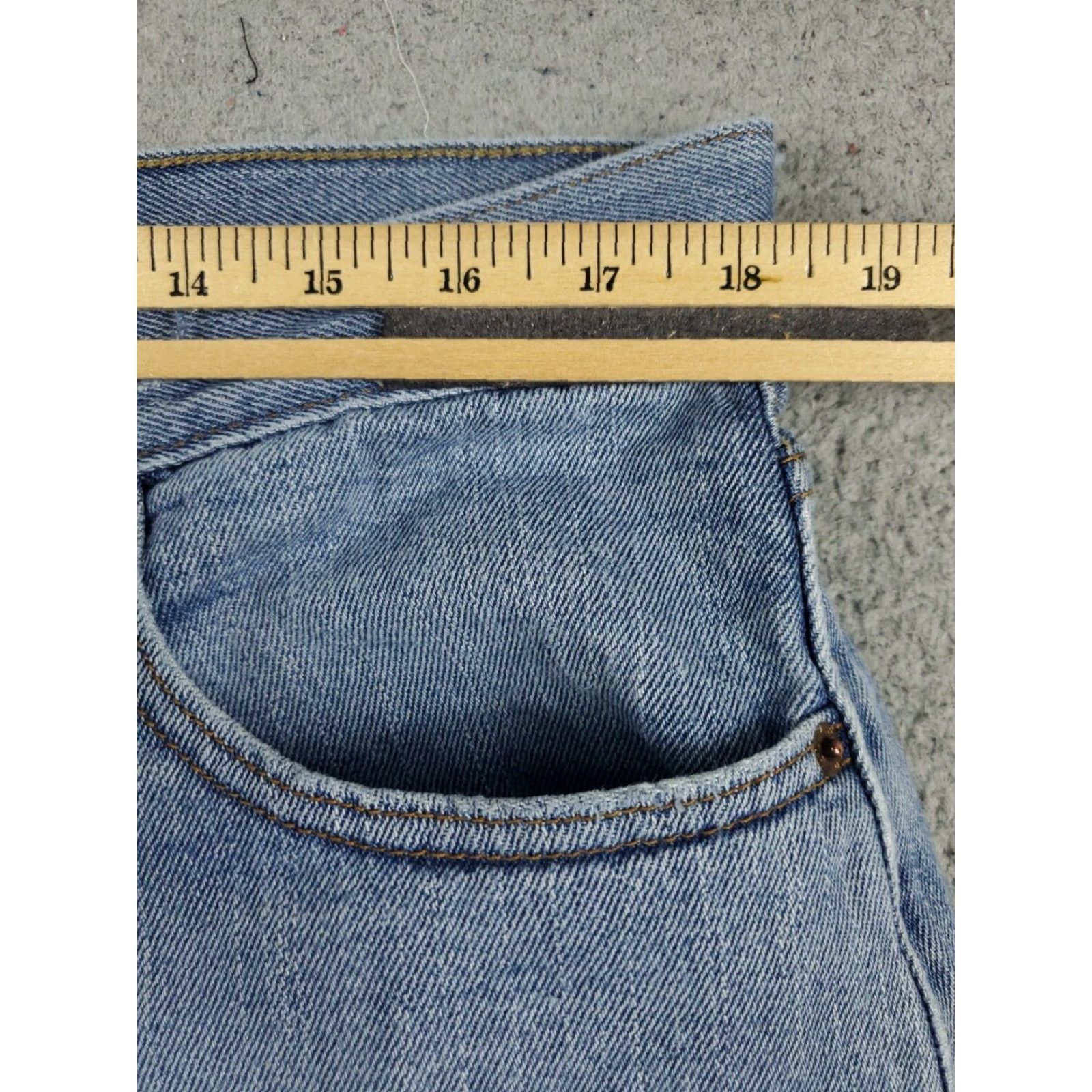 Levi's Levis 505 Mens 36x30 Extra Large XL Blue Casual Straight Leg Denim Pants Size US 36 / EU 52 - 4 Thumbnail