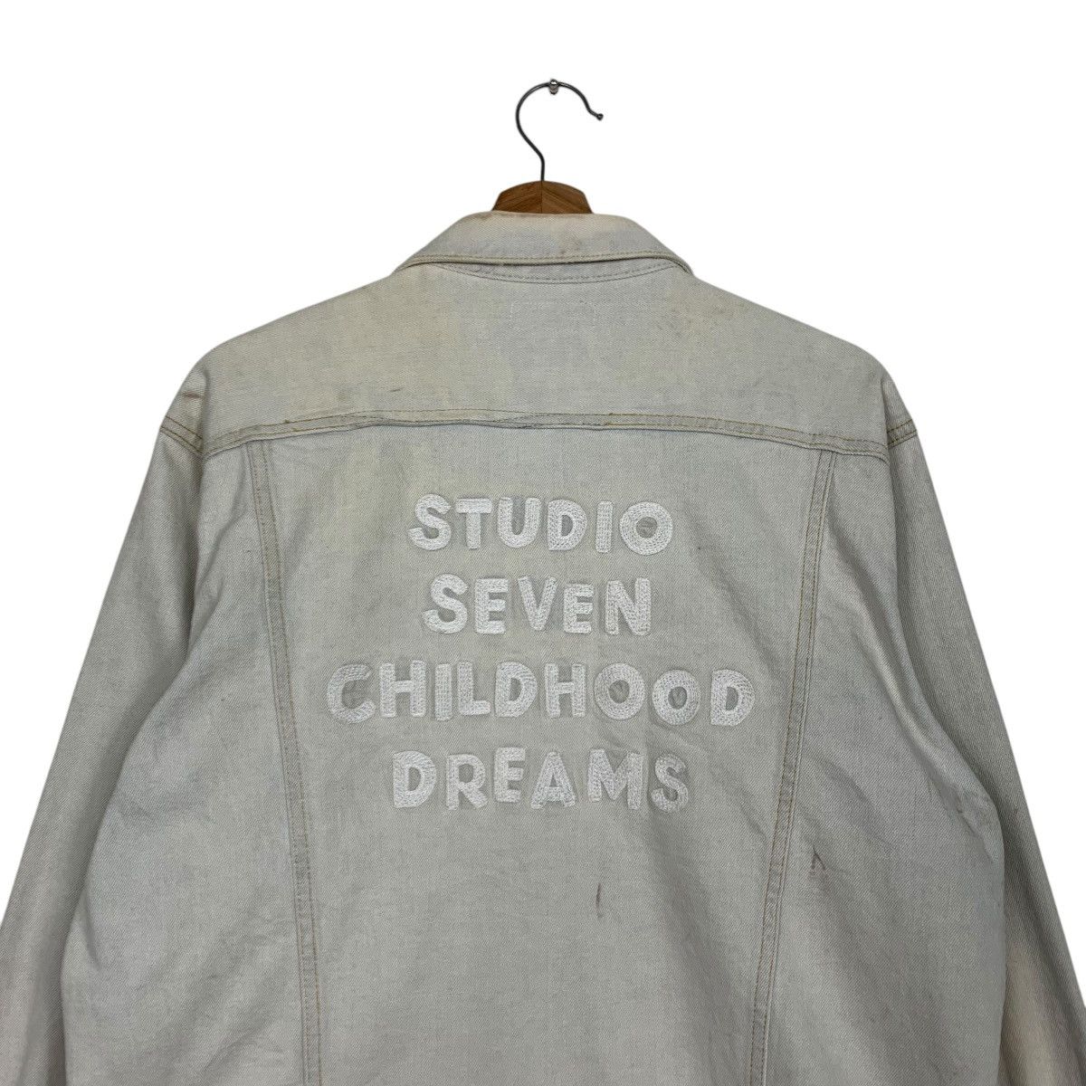 Studio Seven STUDIO SEVEN Embroidered Logo Washed Denim Jacket #2829-C128 Size US M / EU 48-50 / 2 - 2 Thumbnail