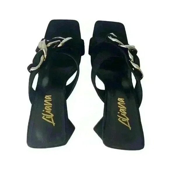 Other Black & Gold /High Heels Sandals / Size Us 8.5 Size US 8.5 / IT 38.5 - 4 Thumbnail