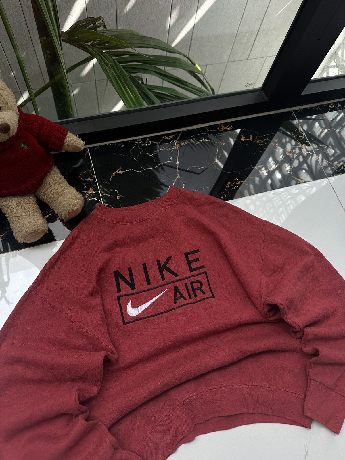 Nike × Vintage 90s NIKE AIR VINTAGE BIG LOGO STREETWEAR SWEATSHIRT Size US L / EU 52-54 / 3 - 2 Thumbnail