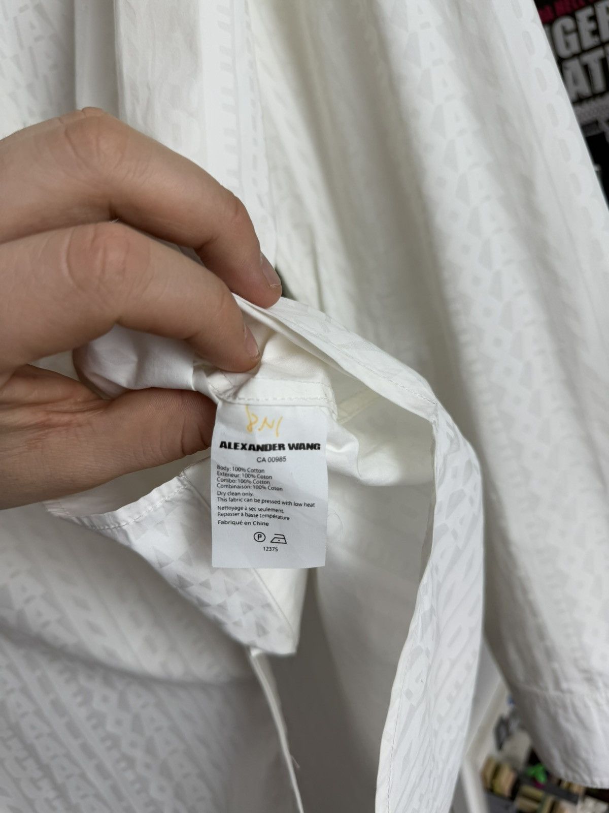 Alexander Wang × Designer Alexander wang all over print monogram shirt 6 M designer Size US XL / EU 56 / 4 - 9 Thumbnail