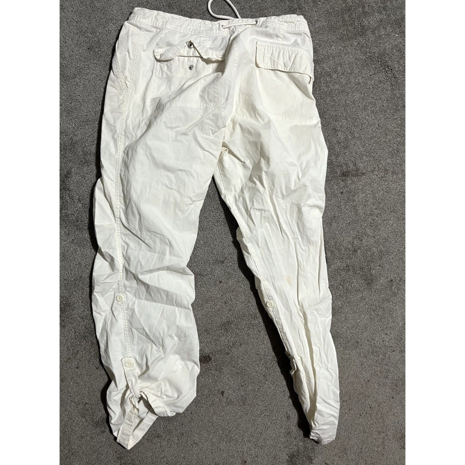 Gap Gap Pants Women’s Beige Chino Straight Size M Ivory 32 in Inseam Drawstring Pockets Convertible Mid Rise Regular Size 32" / US 10 / IT 46 - 4 Thumbnail