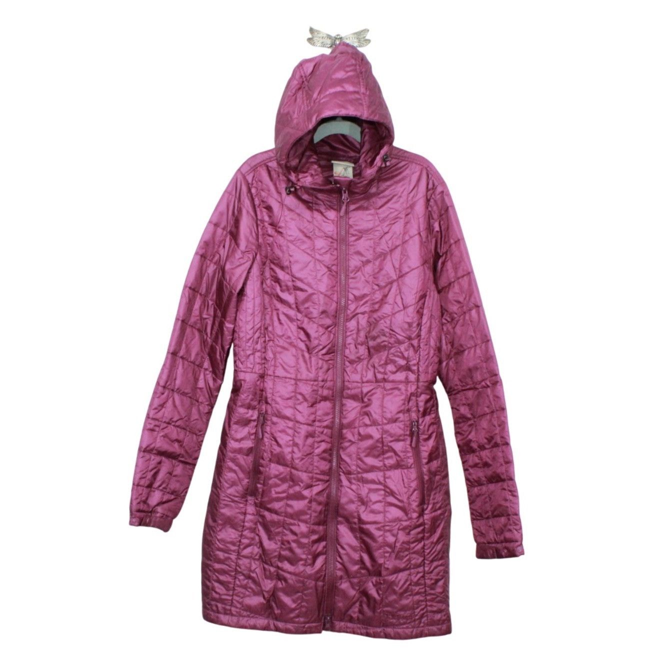 L.L. Bean LL Bean Pink Quilted Packaway Hooded Coat Size XXS / US 00 / IT 34 - 1 Thumbnail