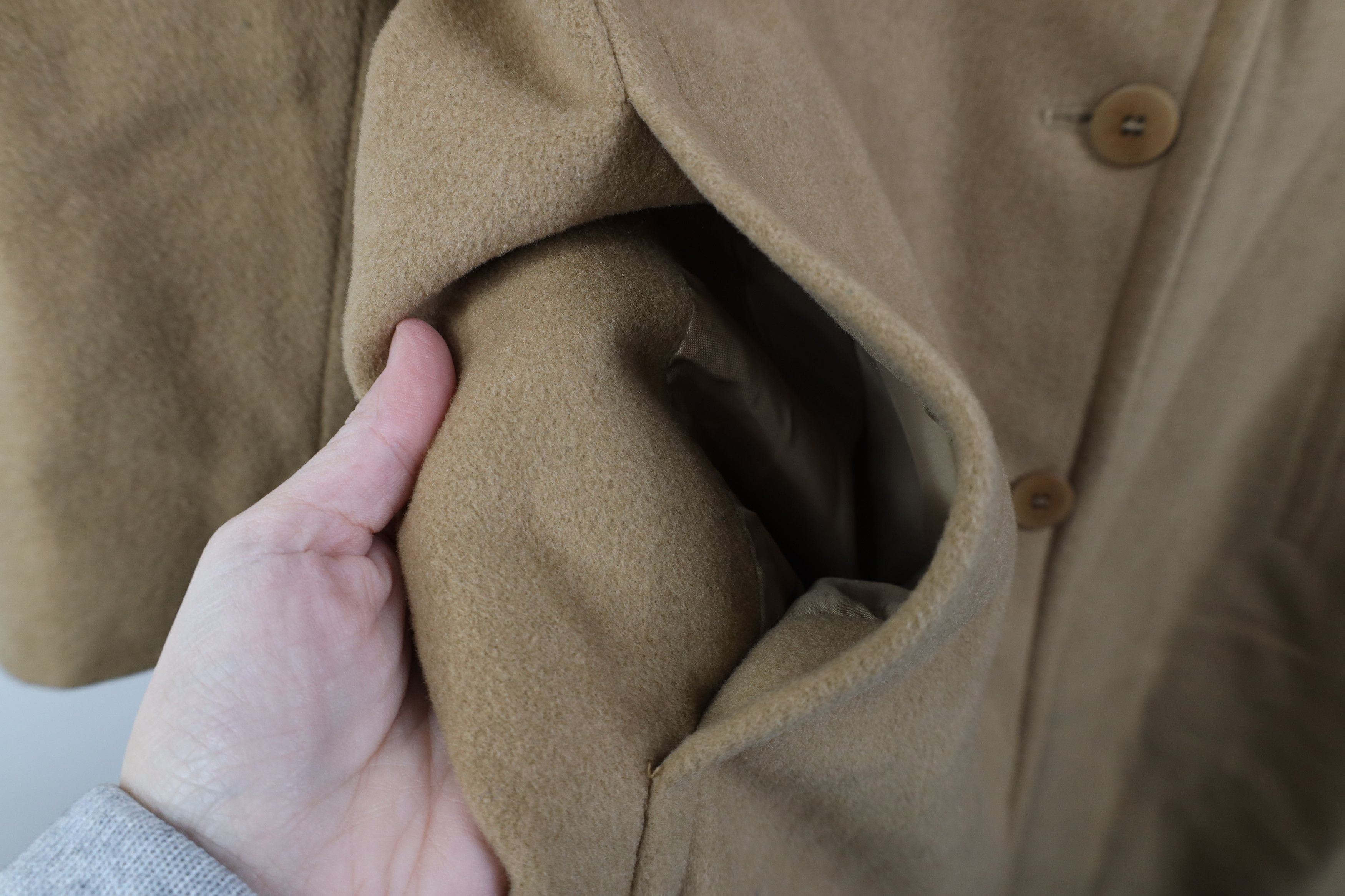 Vintage Vintage 90s Y2K Streetwear Overcoat Jacket Khaki Beige Size XXL / US 16-18 / IT 52-54 - 6 Thumbnail