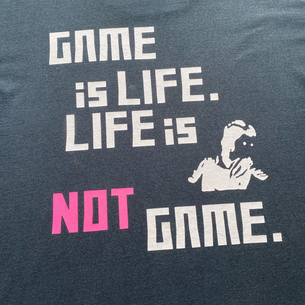 Beams Plus × Japanese Brand Beams Art "Game is life. Life is not game" Sun Faded Tee Size US L / EU 52-54 / 3 - 5 Thumbnail
