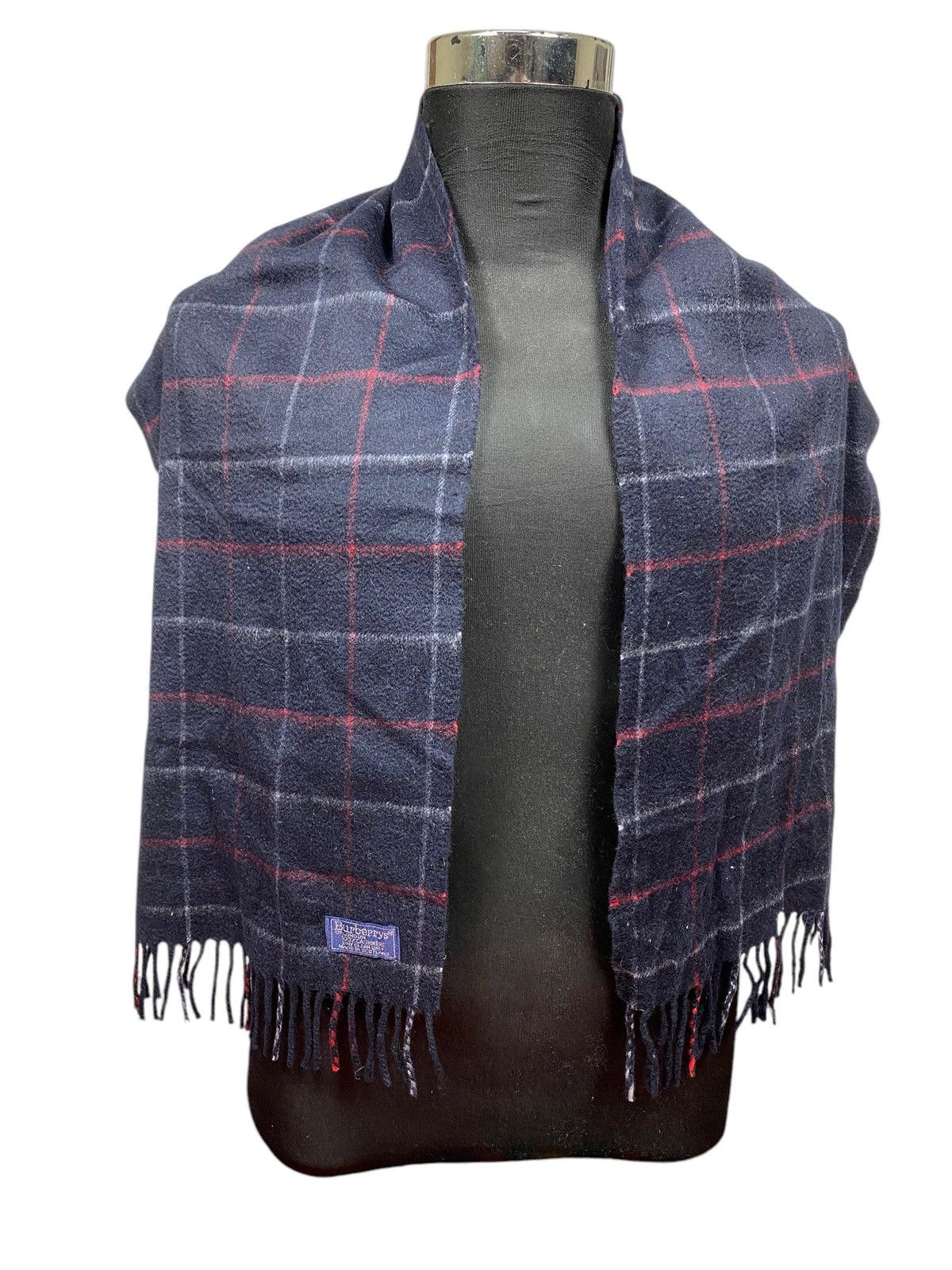 Burberry Vintage Burberry Nova Check Cashmere Scarf Size ONE SIZE - 3 Thumbnail