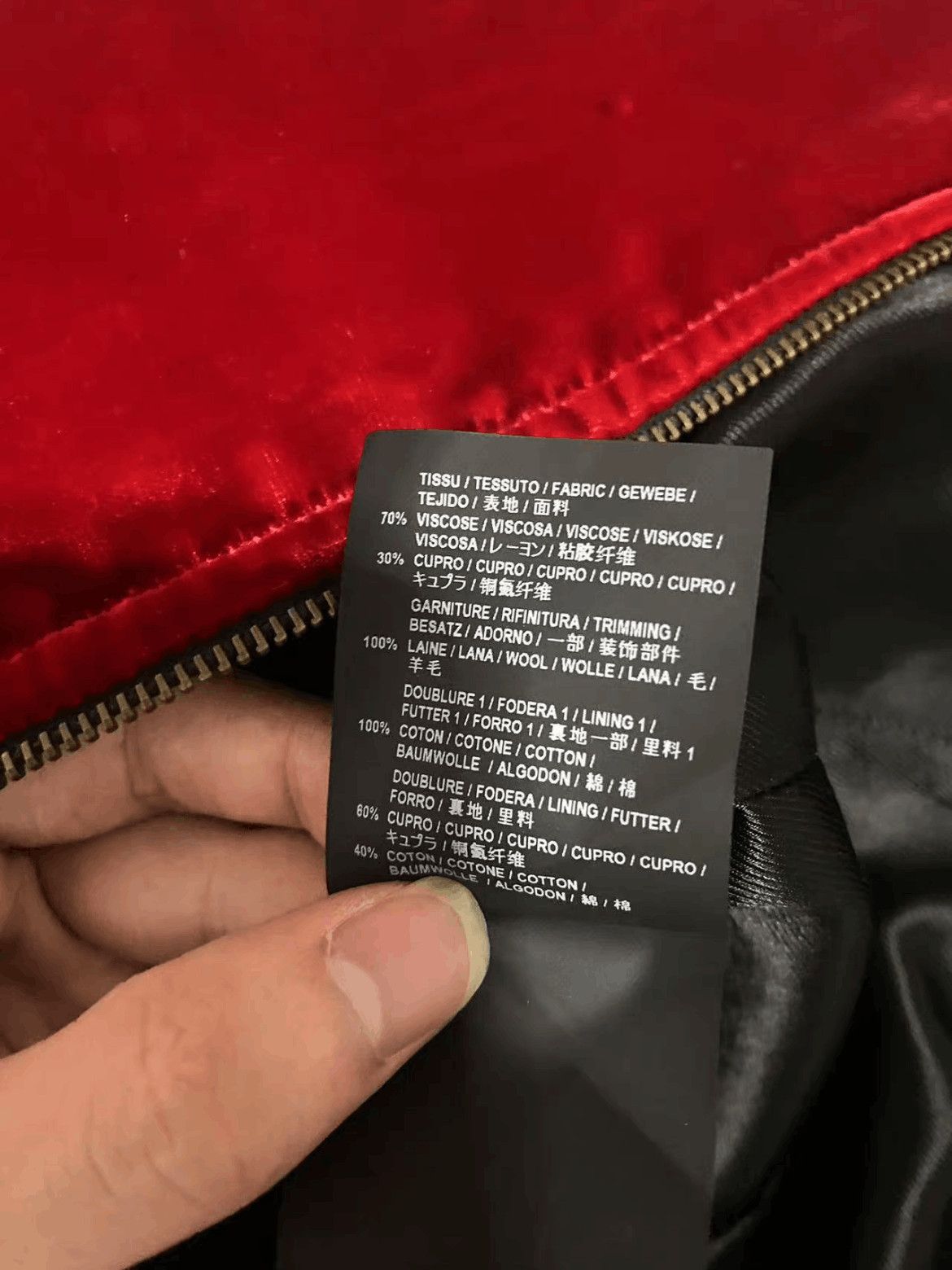 Saint Laurent Paris Sz 48 Saint Laurent Paris 16AW Velvet Coach Jacket Size US M / EU 48-50 / 2 - 6 Thumbnail