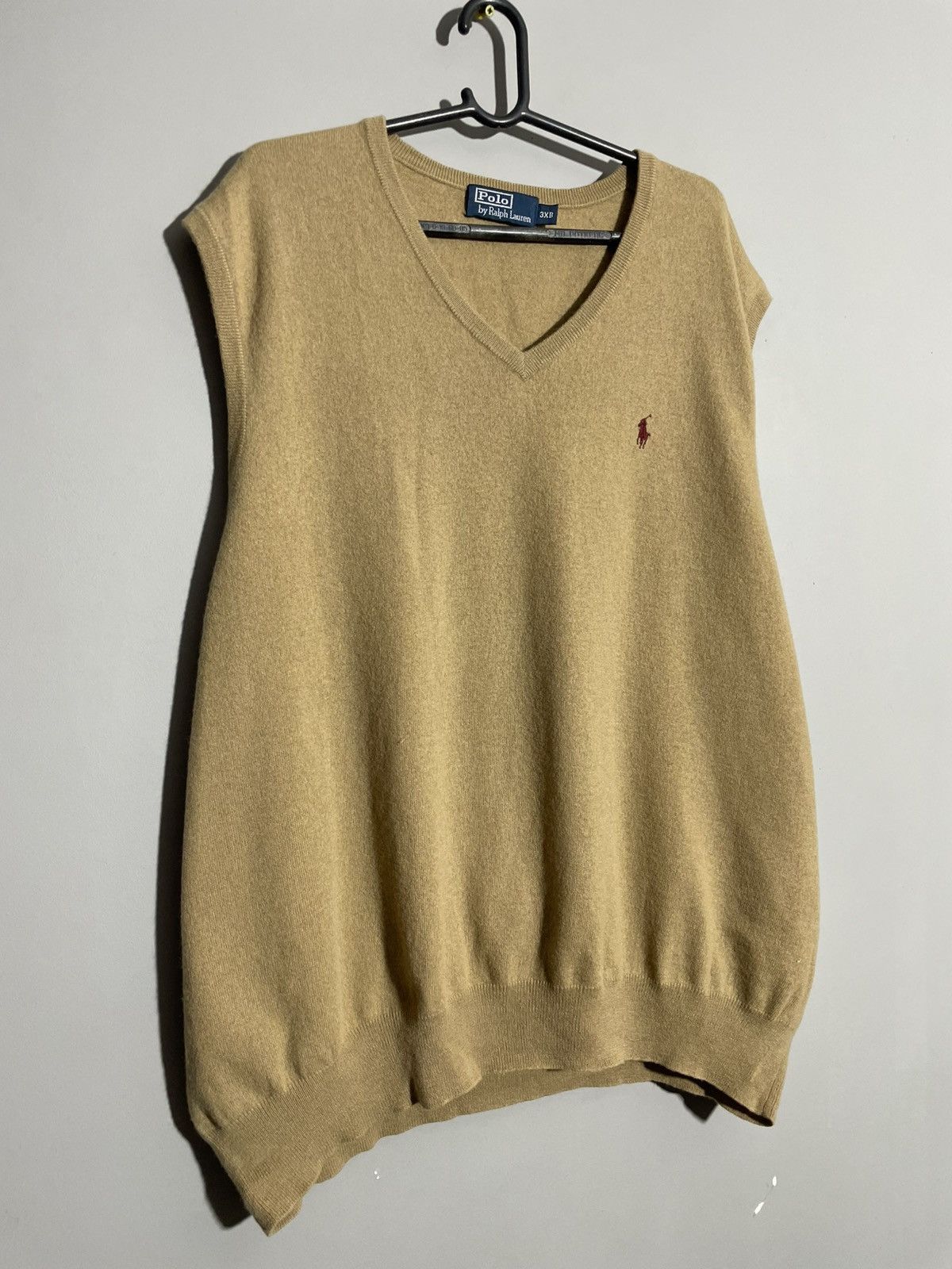 Polo Ralph Lauren × Vintage Vintage Polo Ralph Lauren Beige Old Money Style wool vest Size US XXL / EU 58 / 5 - 2 Thumbnail