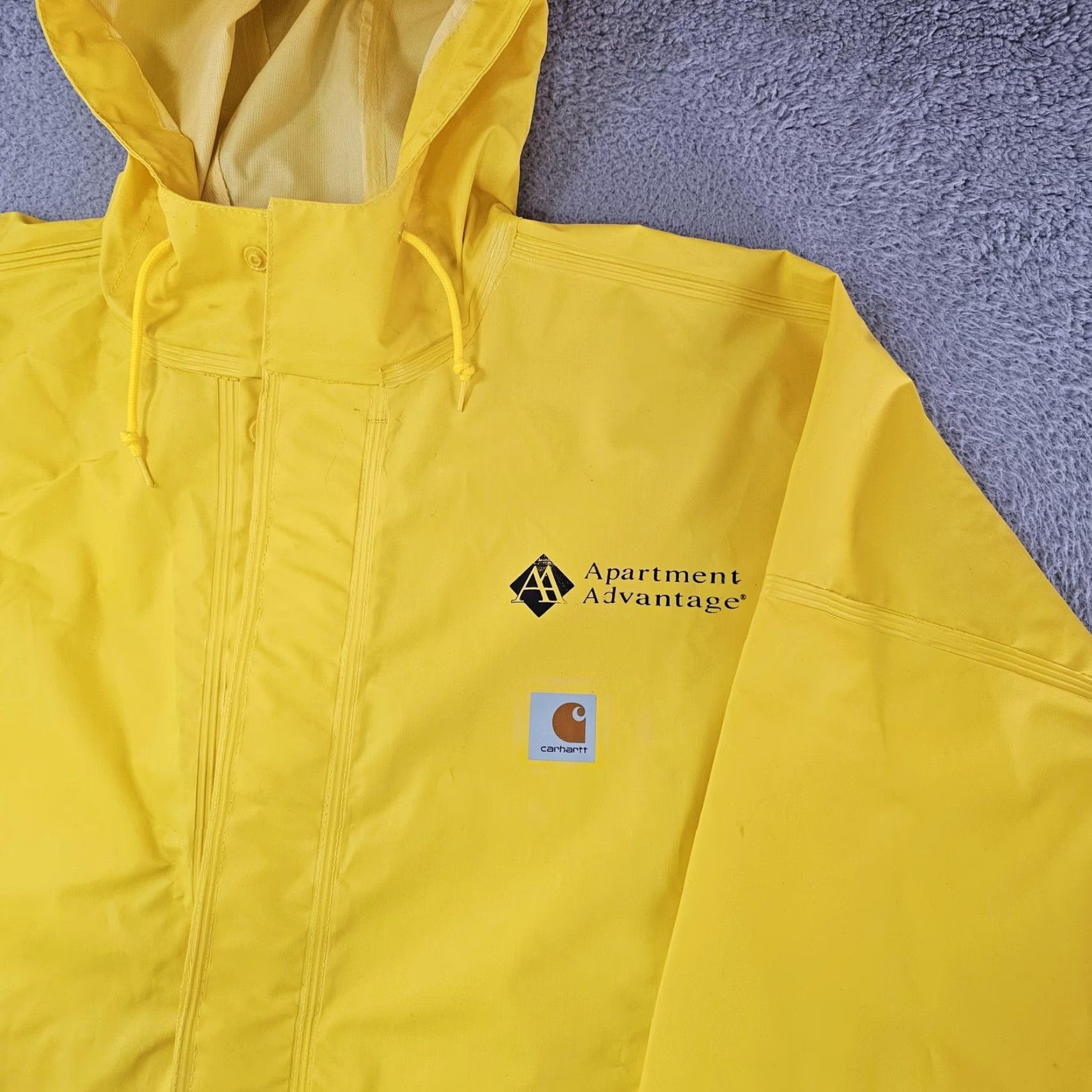 Carhartt Carhartt Jacket Mens 2XL Yellow Hooded Waterproof Rain Coat Size US XXL / EU 58 / 5 - 2 Thumbnail