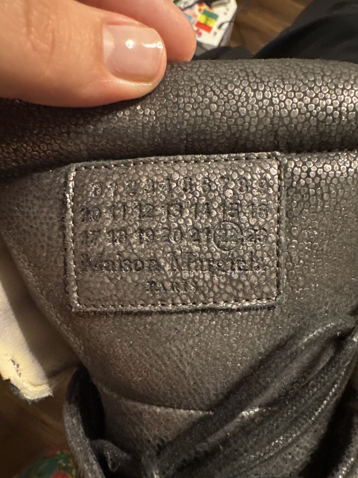 Maison Margiela MAISON MARGIELA BLACK GLITTER FUTURES Grailed