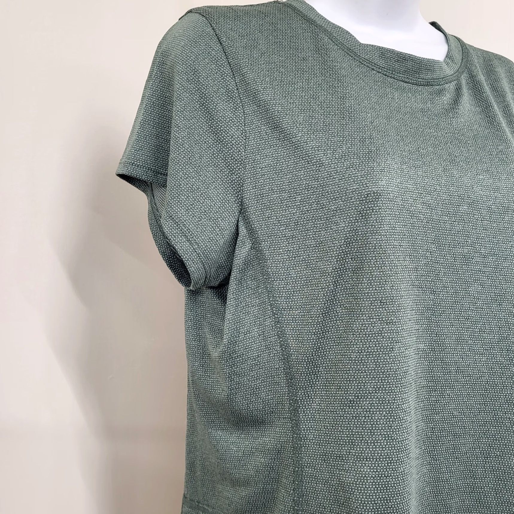 Vintage The American Outdoorsman Shirt Women L Sage Green Short Sleeve Casual Knit Polyester Basic Summer Outdoor Size L / US 10 / IT 46 - 4 Thumbnail