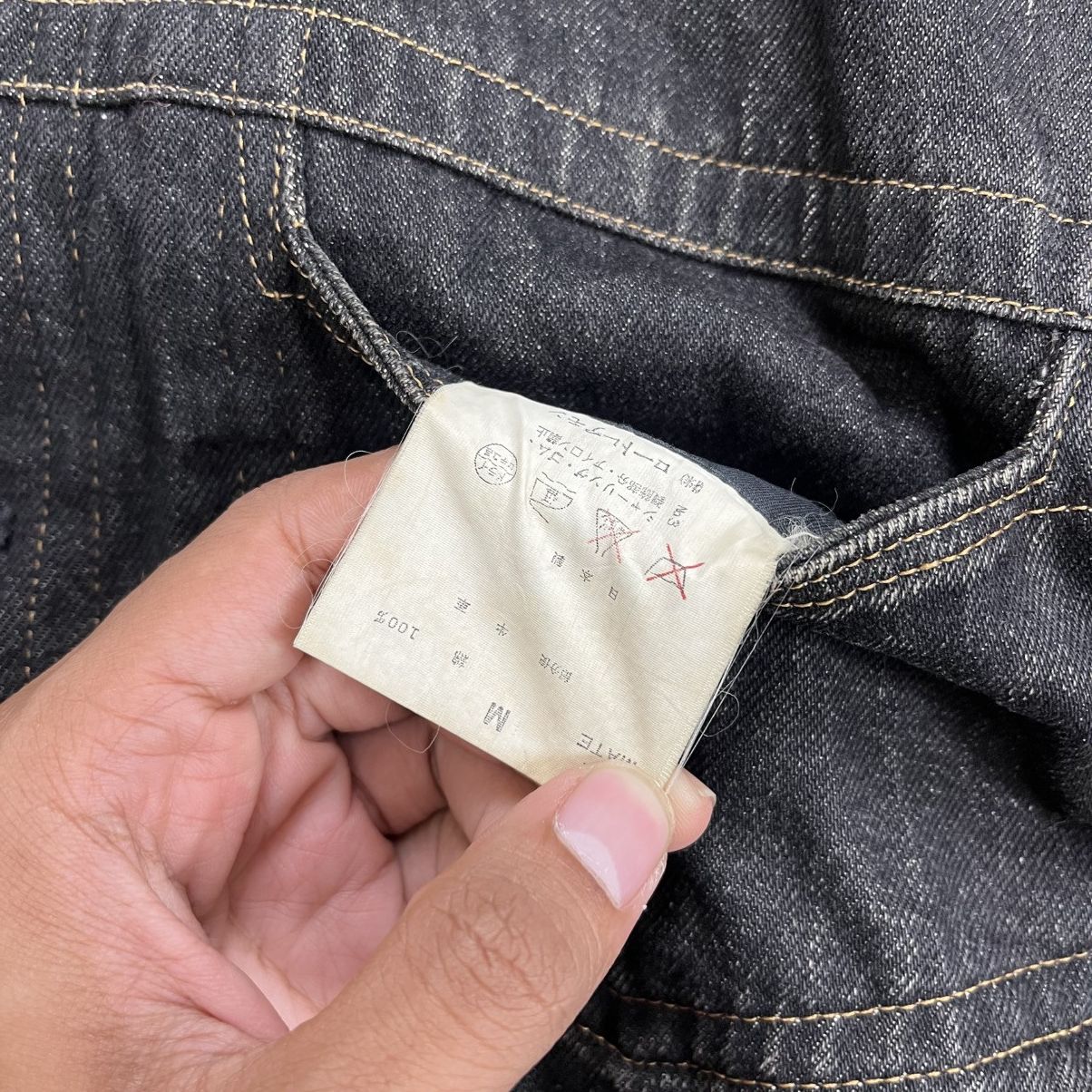 Japanese Brand 1999s Vintage Lautremont Men Embroidery Leather Denim Jacket Size US L / EU 52-54 / 3 - 6 Thumbnail