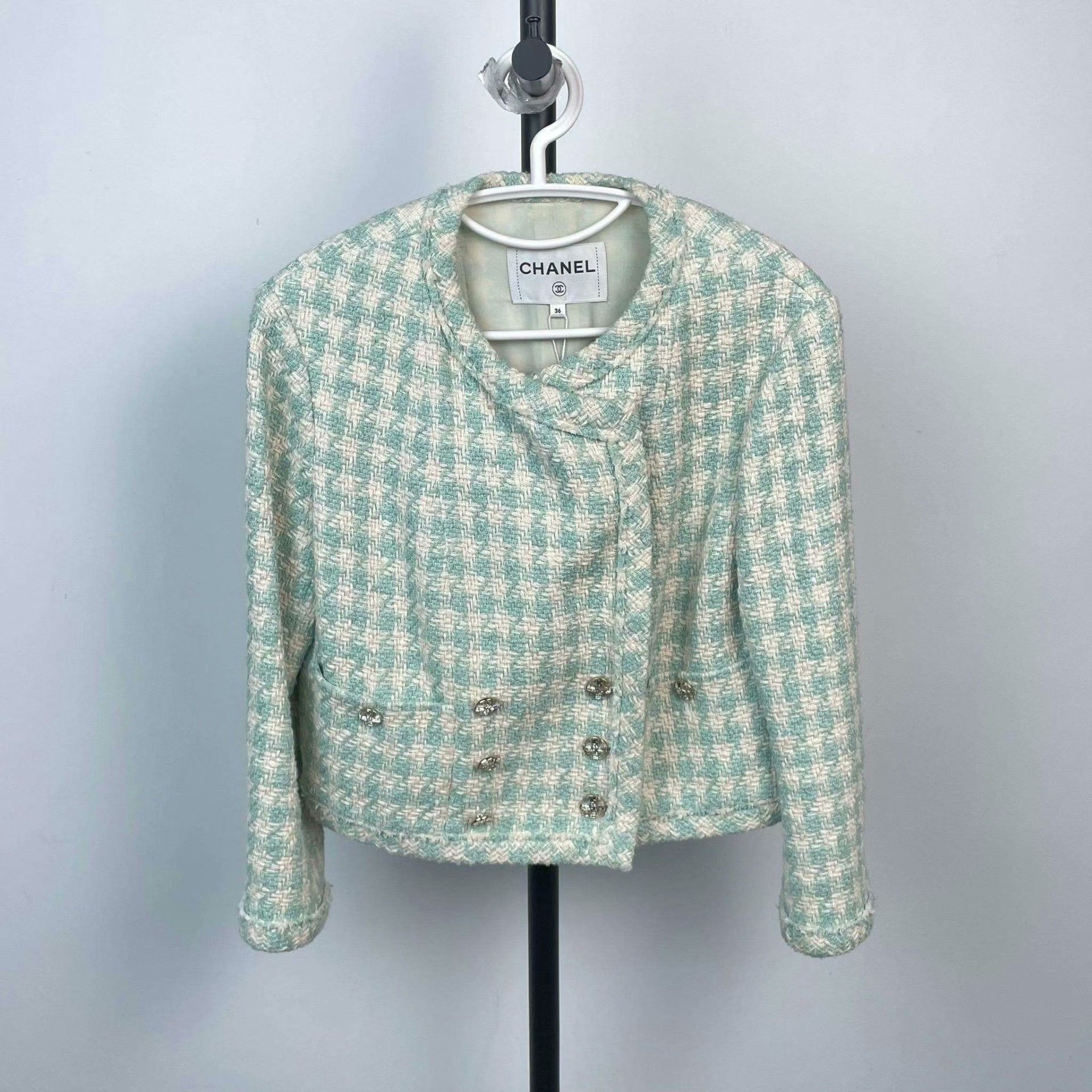 Chanel Chanel Blue Light Jacket 36 Men Size US S / EU 44-46 / 1 - 1 Thumbnail