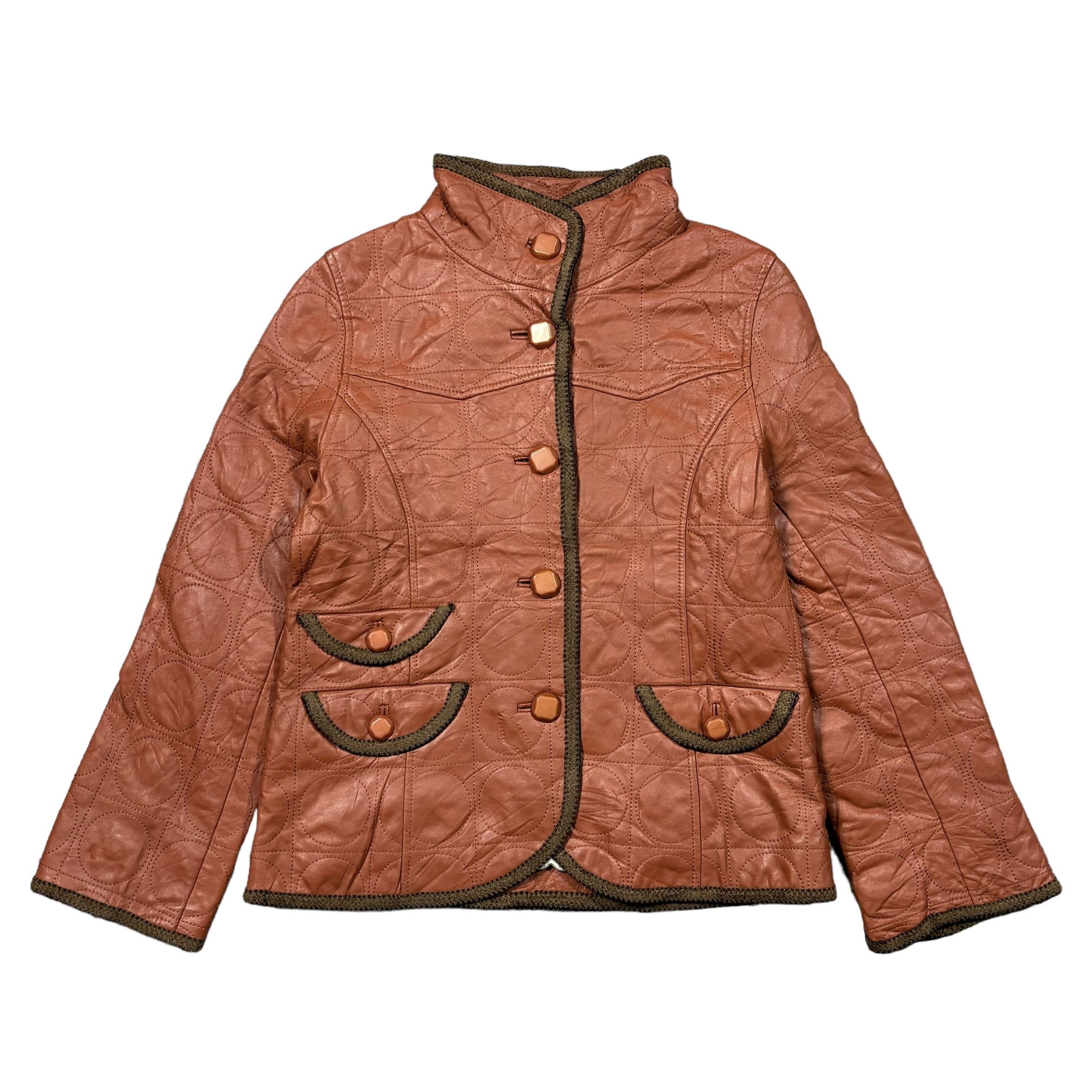 Balmain Vintage balmain leather jacket Size S / US 4 / IT 40 - 1 Thumbnail