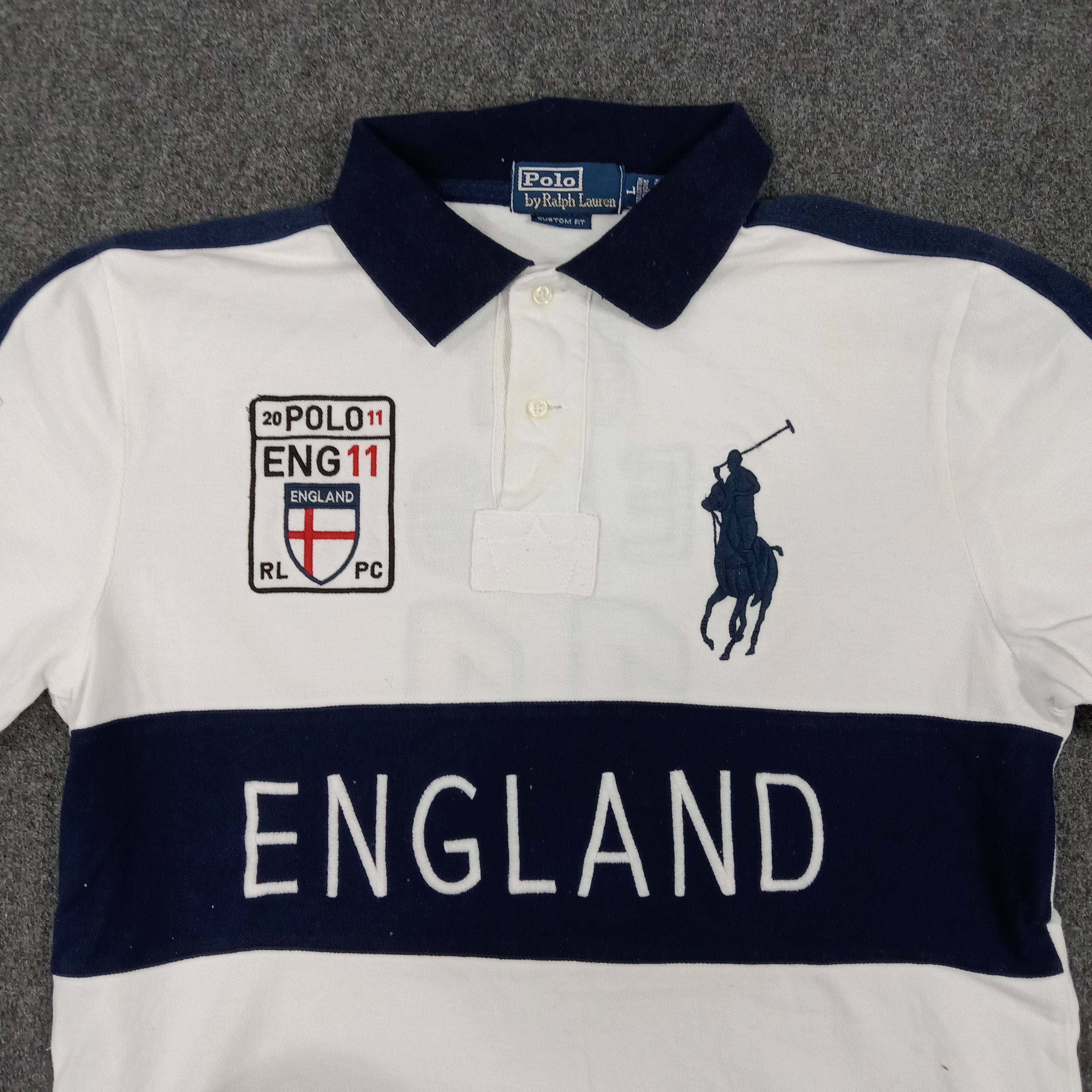 Polo Ralph Lauren × Vintage Polo by Ralph Lauren England Designer Polos Size US M / EU 48-50 / 2 - 2 Thumbnail