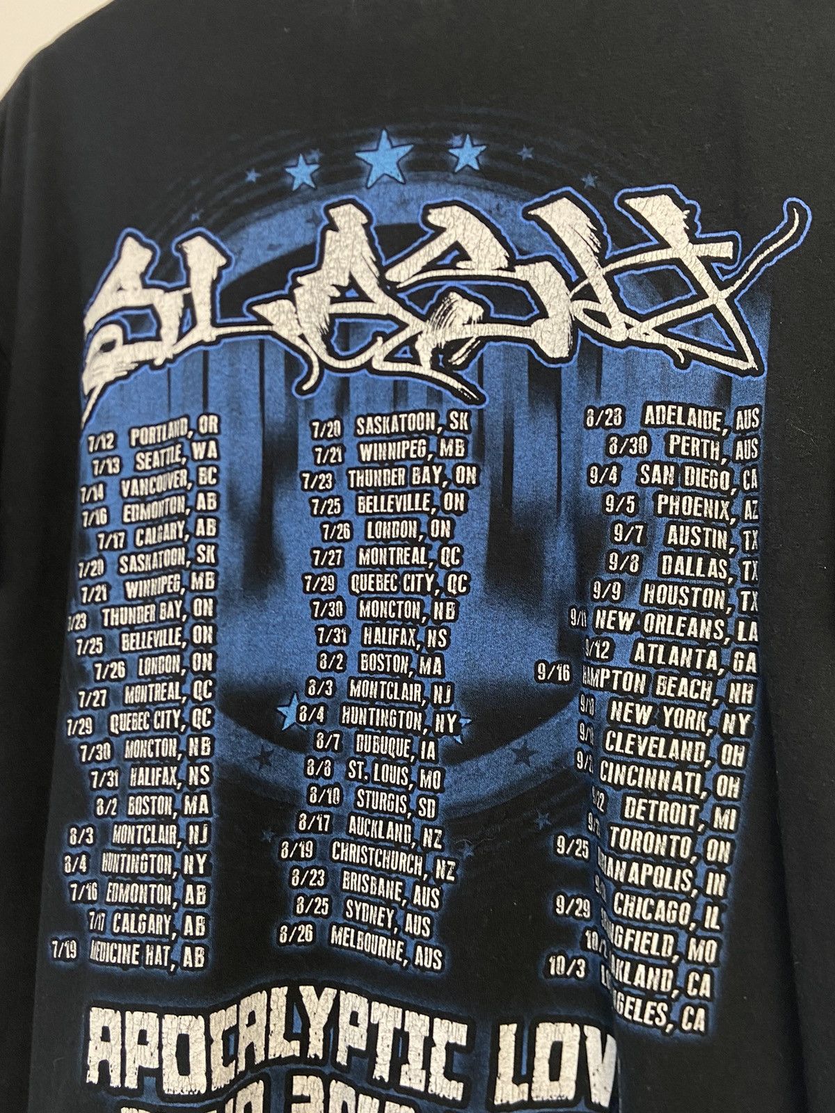 Band Tees Slash Apocalyptic Love Tour printed t-shirt tee Size US L / EU 52-54 / 3 - 9 Thumbnail