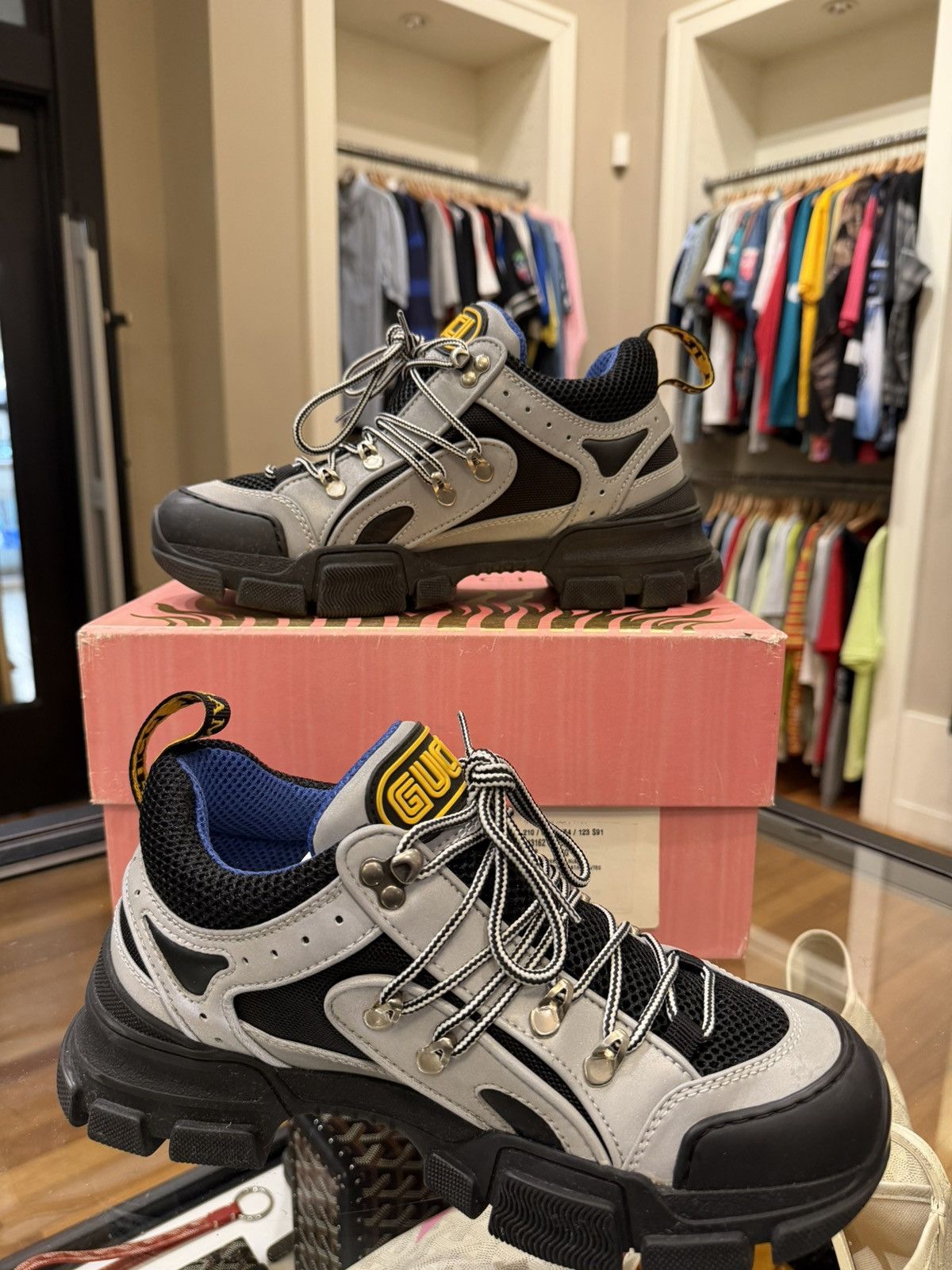 Gucci Gucci Flashtreck Sneaker - Grey Reflective Size US 6 / EU 39 - 2 Thumbnail
