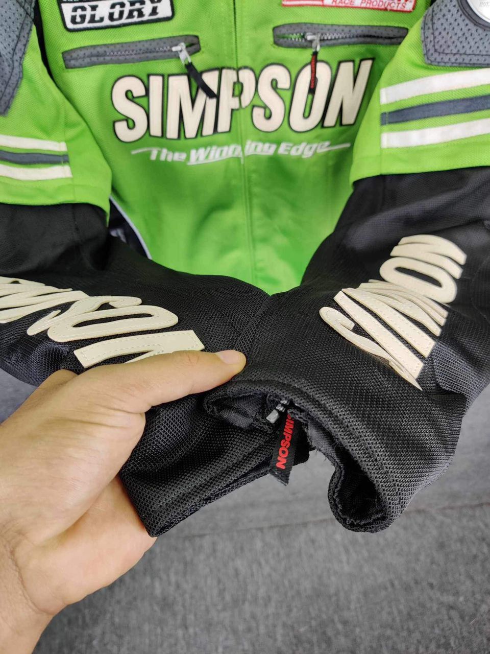 Vintage Vintage Simpson Racing Team Motorcycle Jacket Size US M / EU 48-50 / 2 - 16 Thumbnail